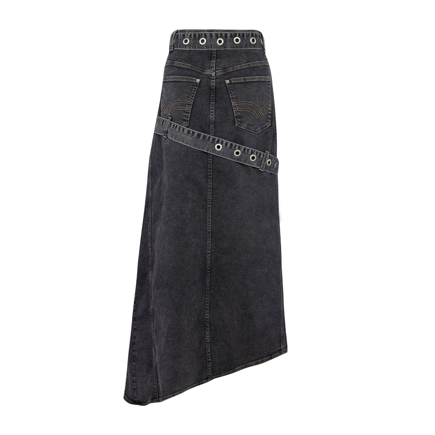 Your *itch Renk Bloklu Denim Etek