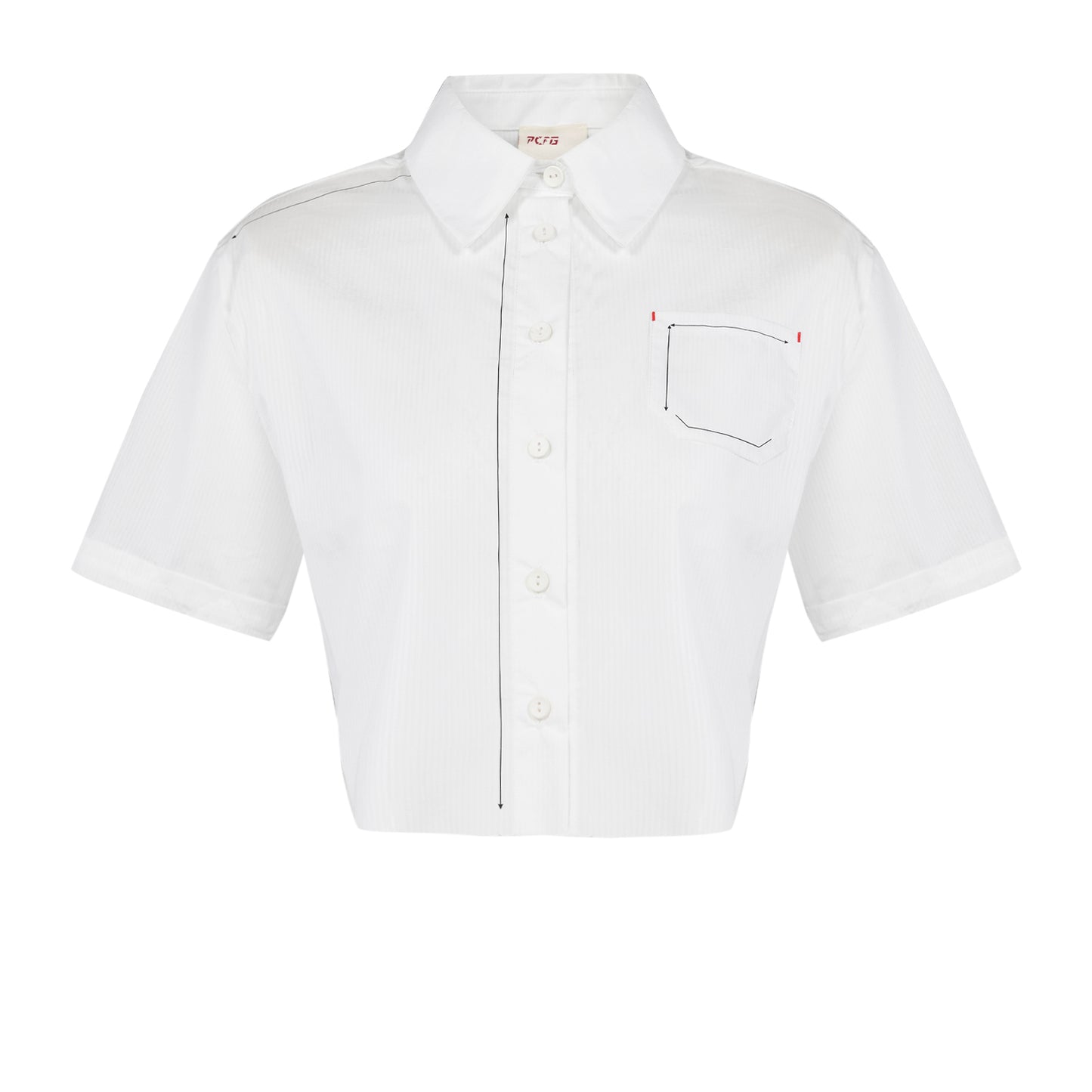 Free Heaven Çizgili Crop Gömlek