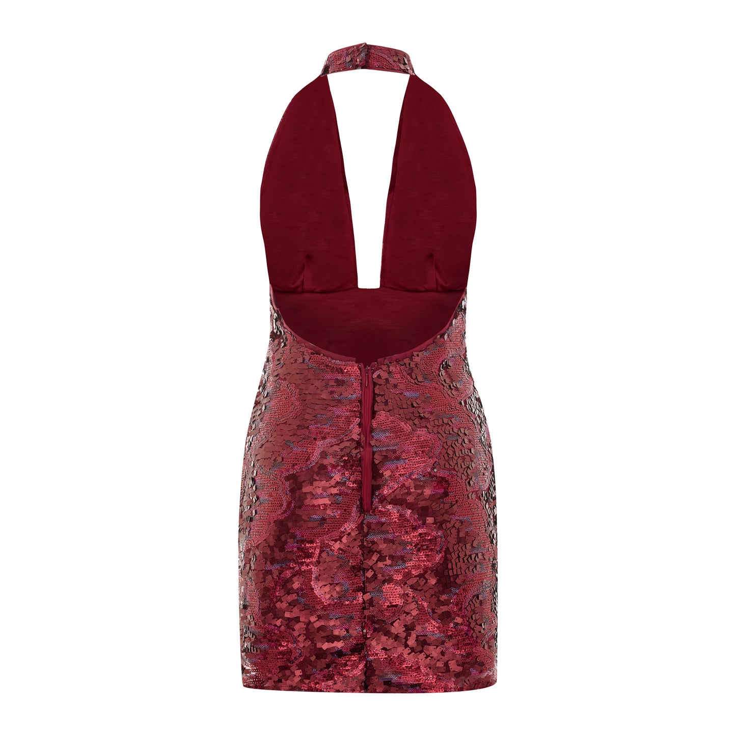 Euphoria Yırtmaç Detaylı Payetli Boyun Bağlamalı Elbise