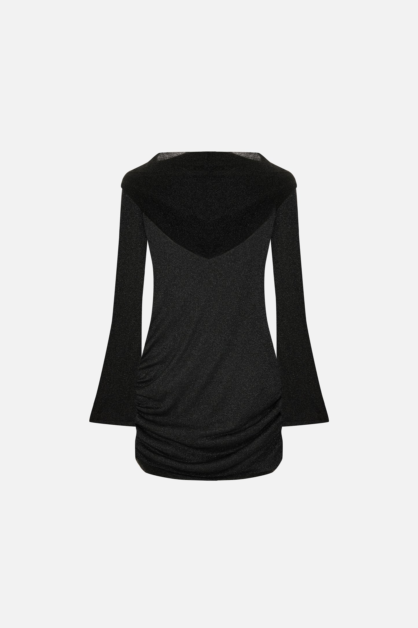 Solar Reflections Hooded Sheer Draped Beach Dress