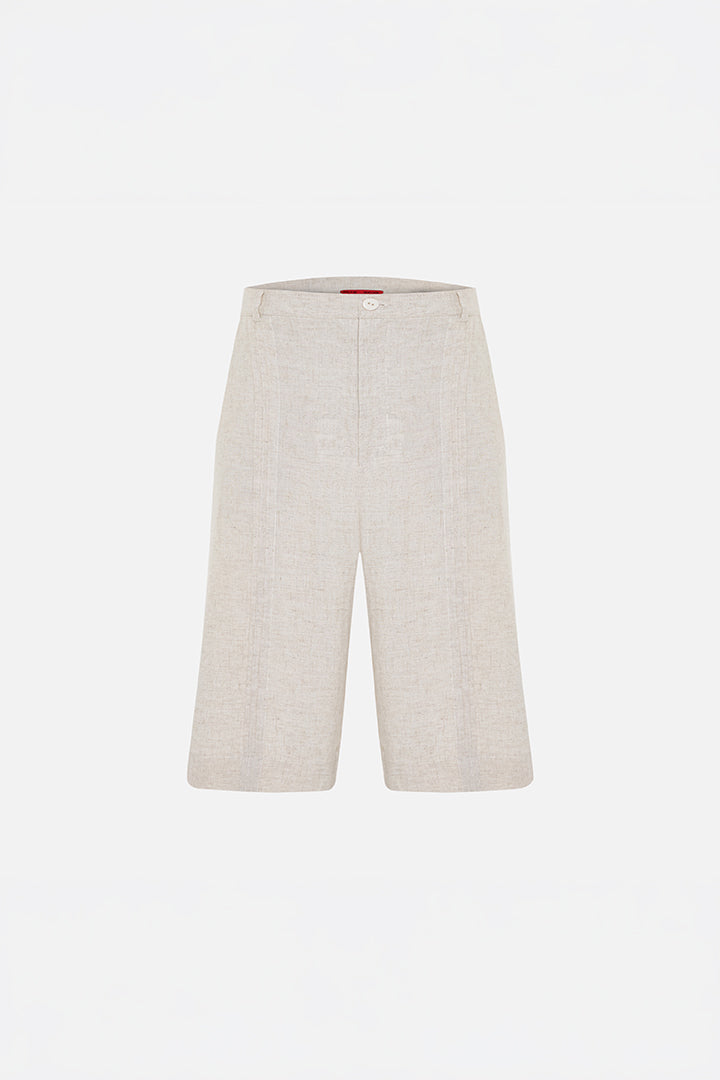 Daydreamers Keten Görünümlü Dikiş Detaylı Şort