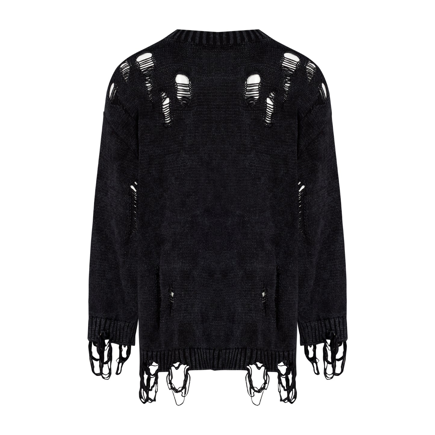 Your *itch Yırtık Görünümlü Triko Kazak