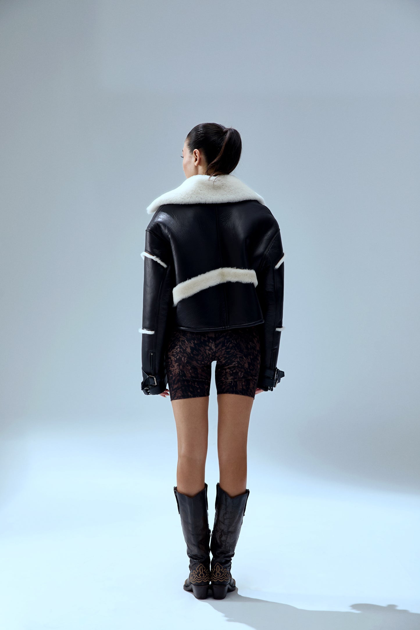 Your *itch Kürk Detaylı Deri Ceket