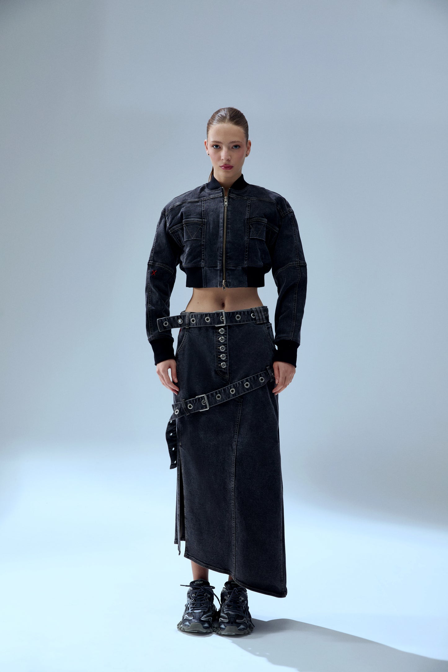 Your *itch Bomber Denim Jacket