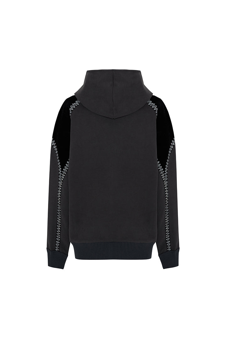 Boomerang Crochet Zip Up Hoodie