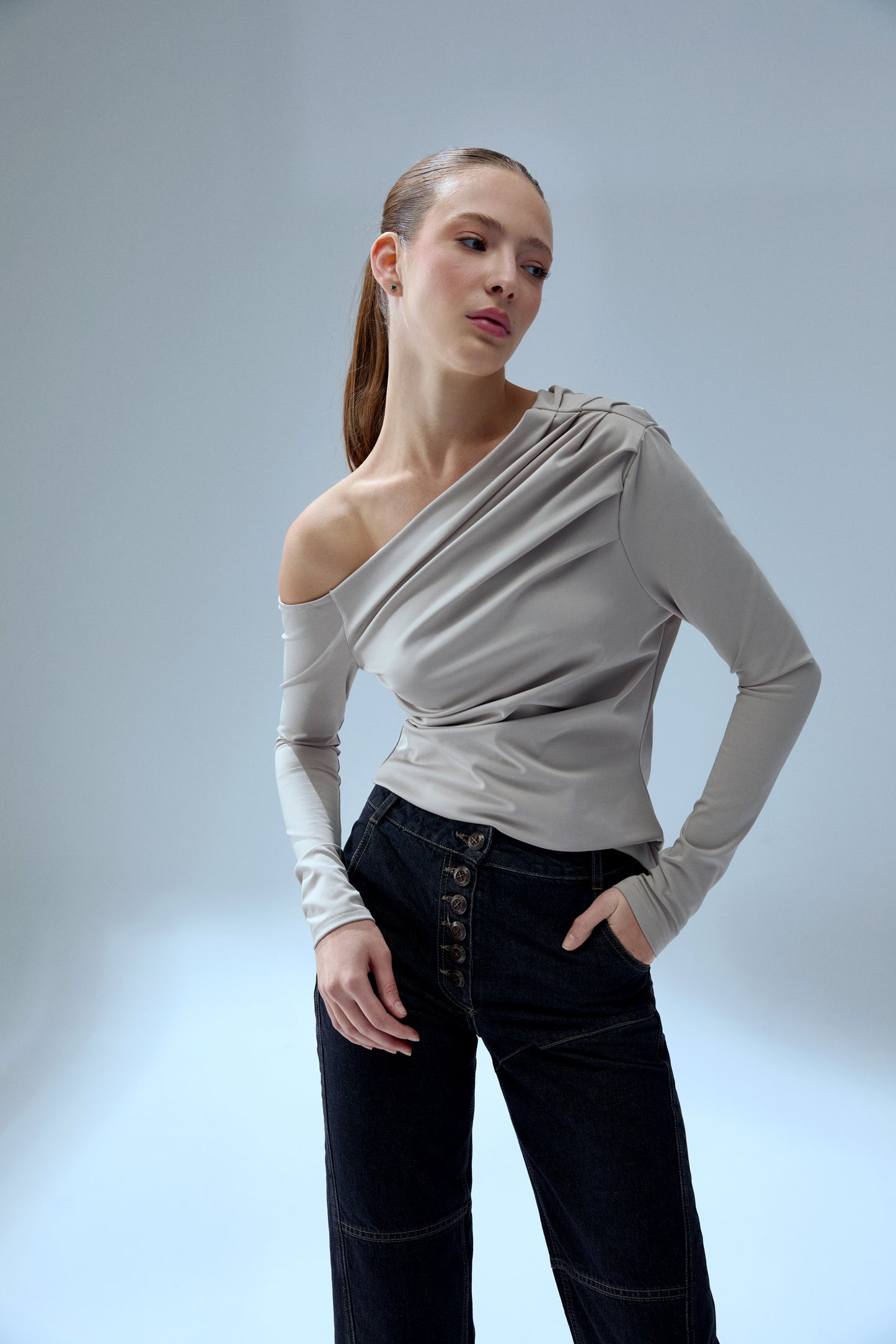 Your *itch Draped Long Sleeve Top