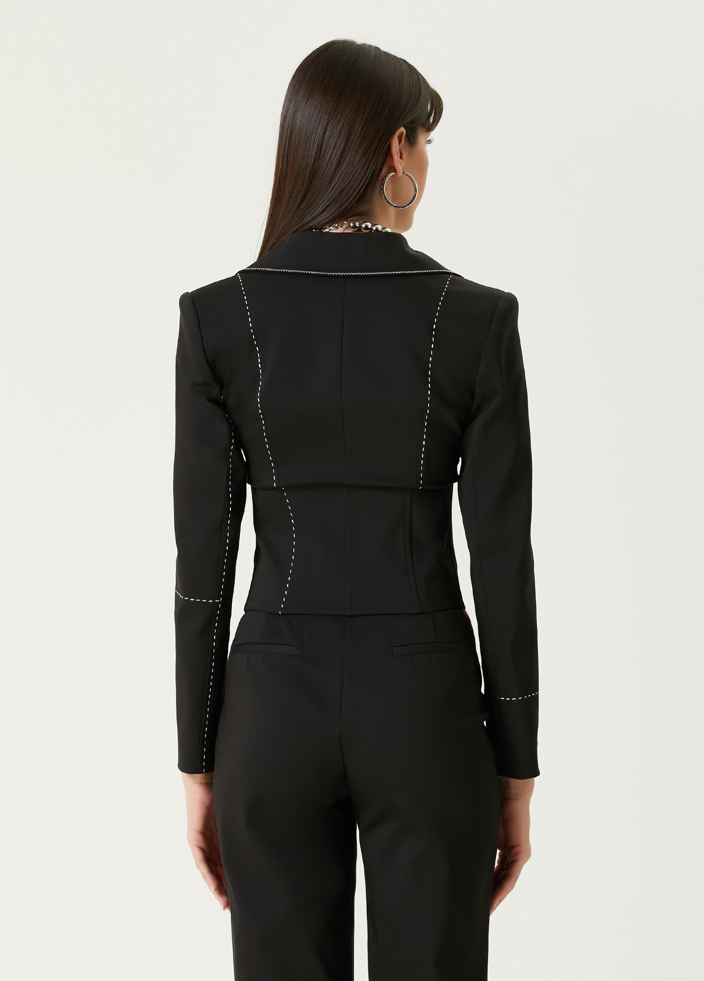 Free Heaven Dikiş Detaylı Korseli Blazer