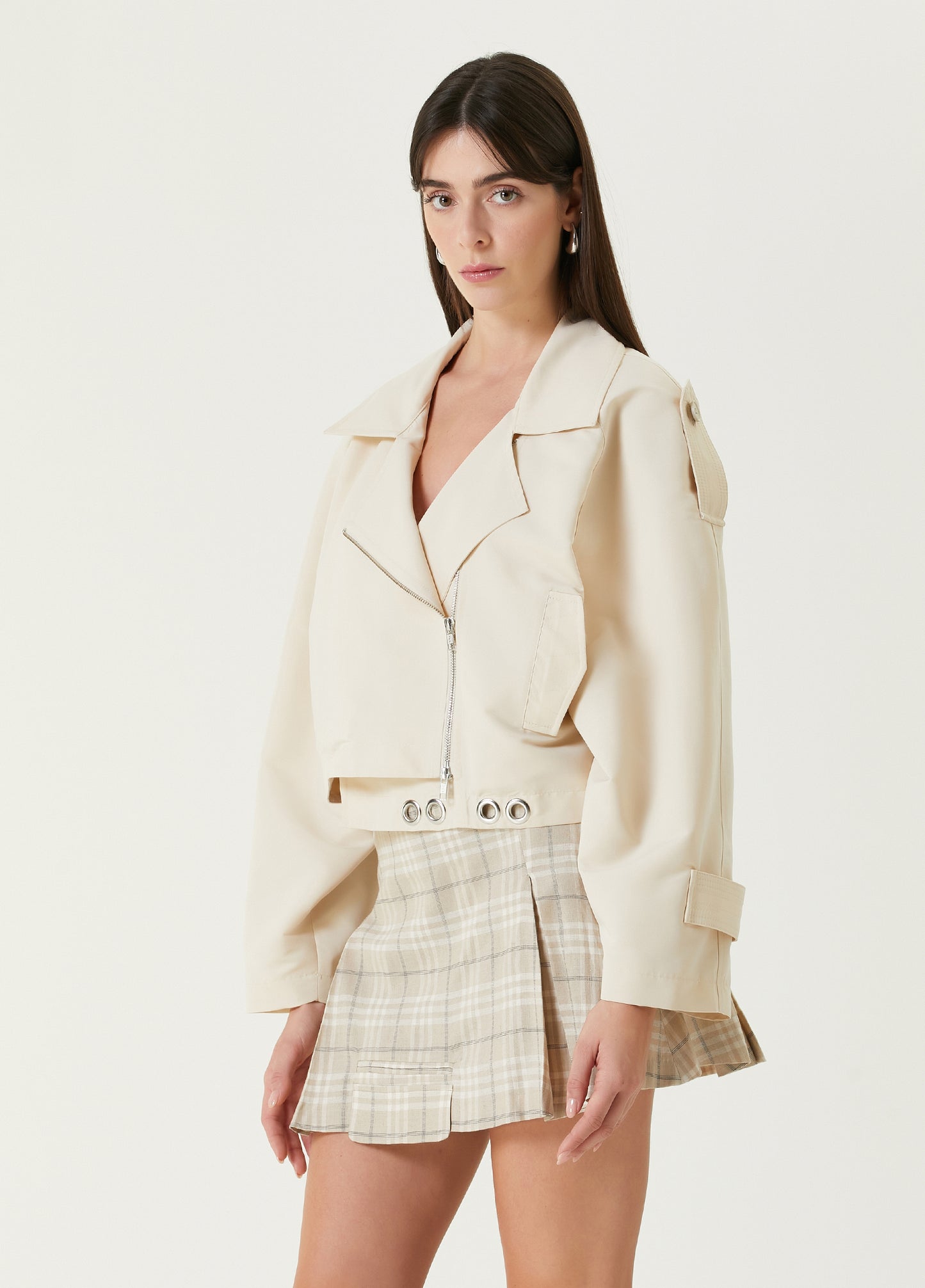 Free Heaven Cropped Trenchcoat