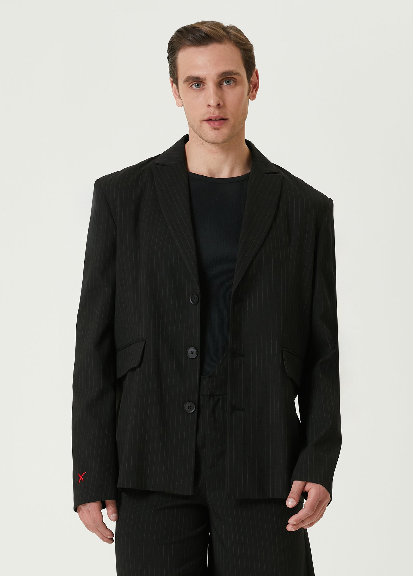 Daydreamers Eyelet Detaylı Çizgili Blazer