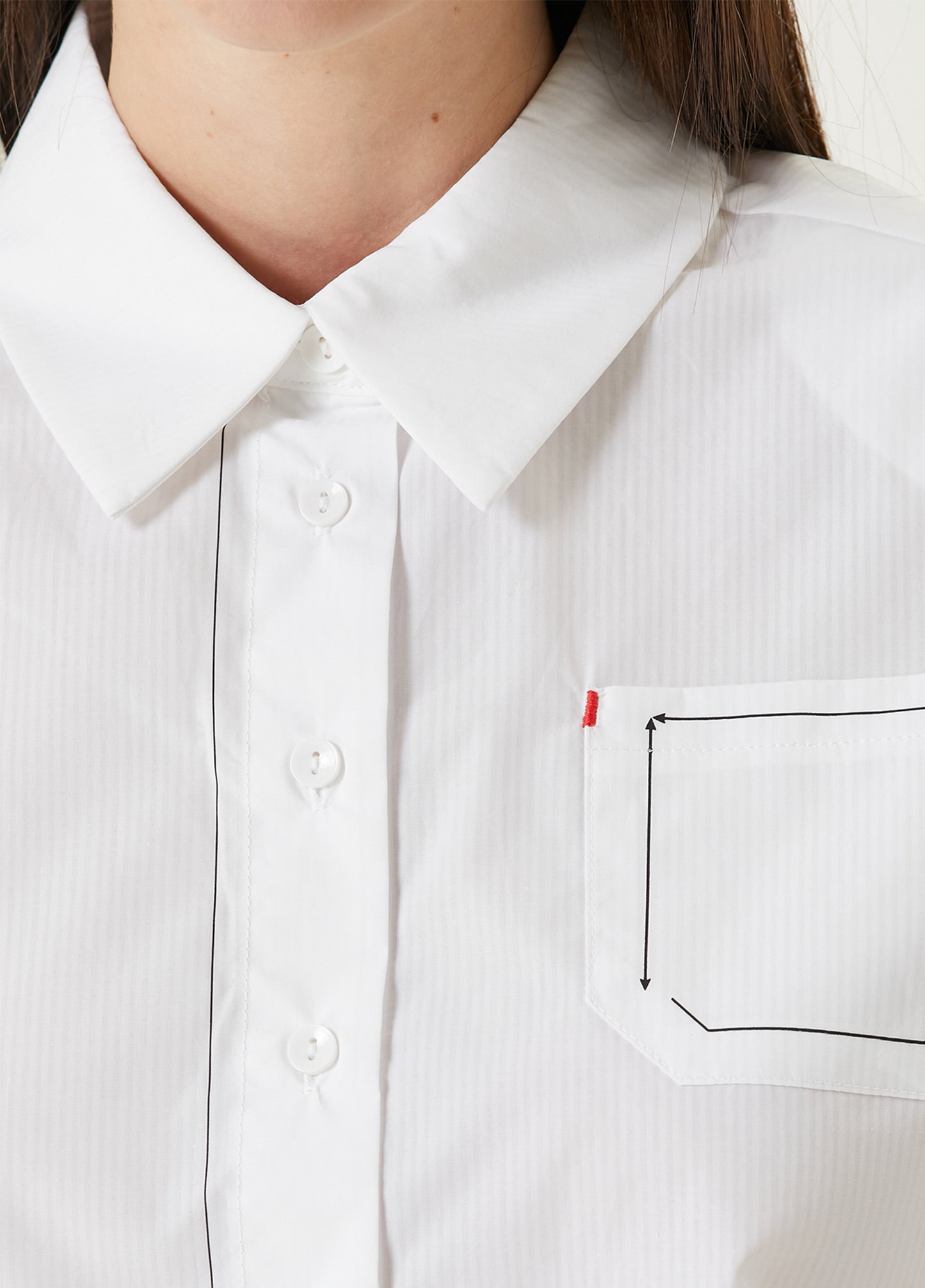 Free Heaven Çizgili Crop Gömlek