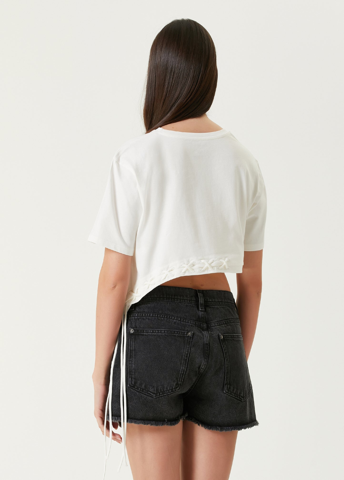 Free Heaven Bağcık Detaylı Kısa Tişört