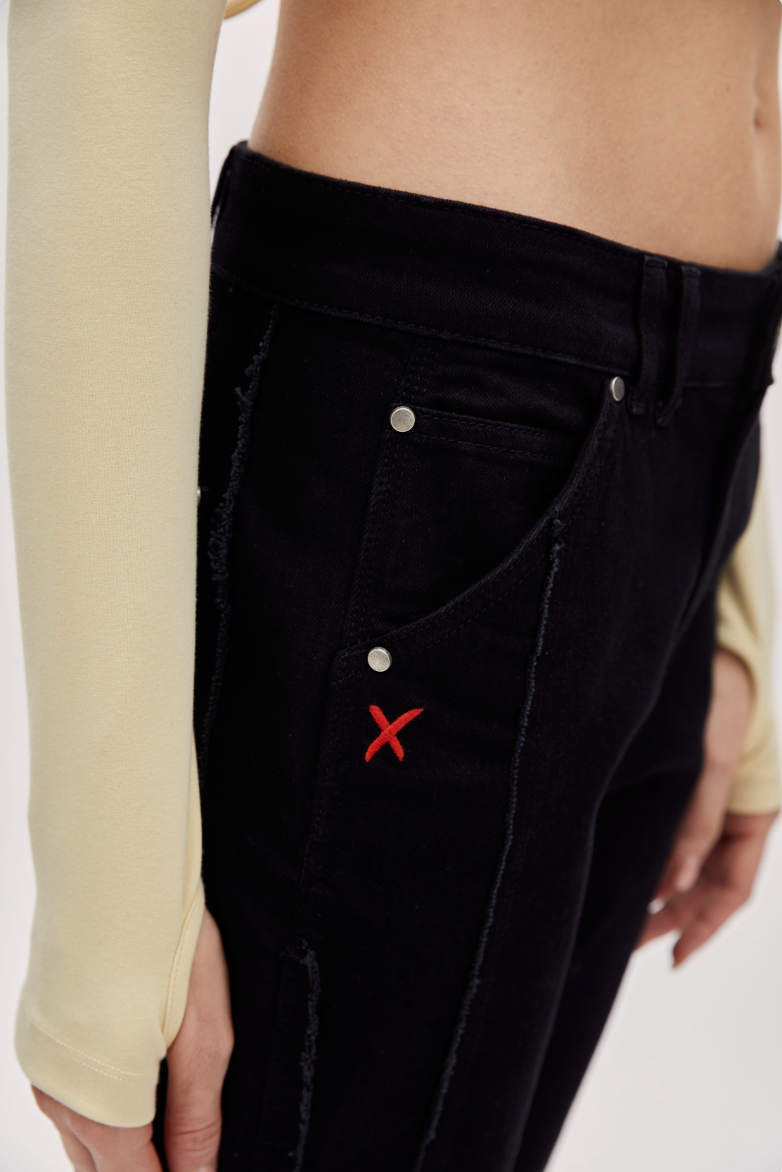 Boomerang Geniş Paça Denim Pantolon