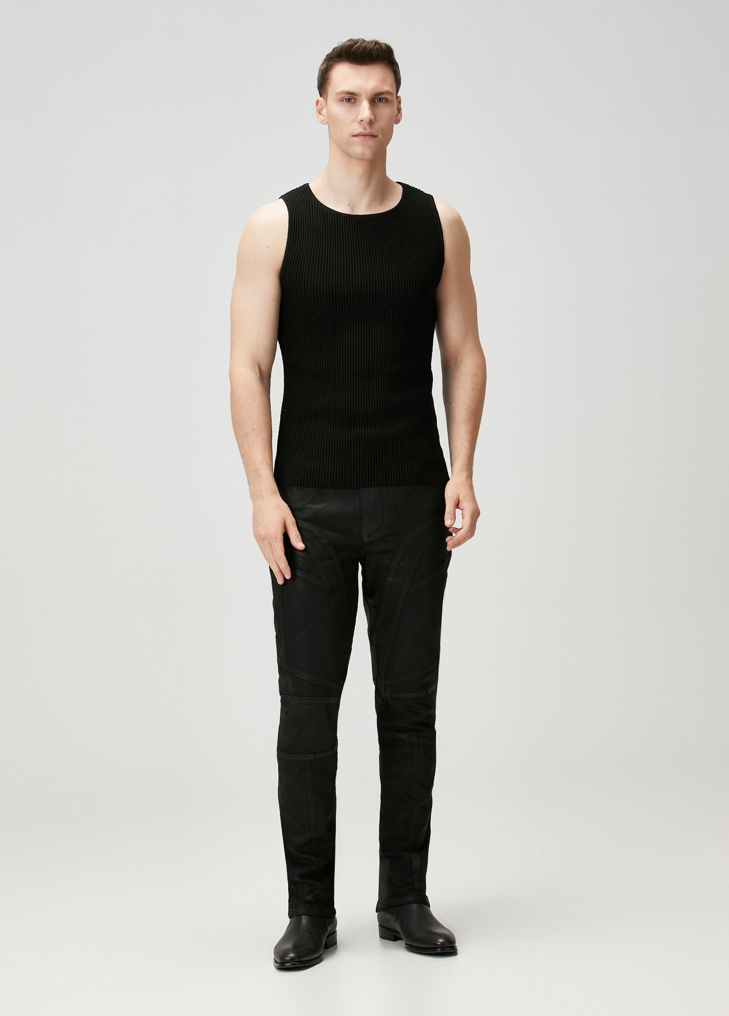 Day to Night in LA Parlak Dokulu Denim Pantolon