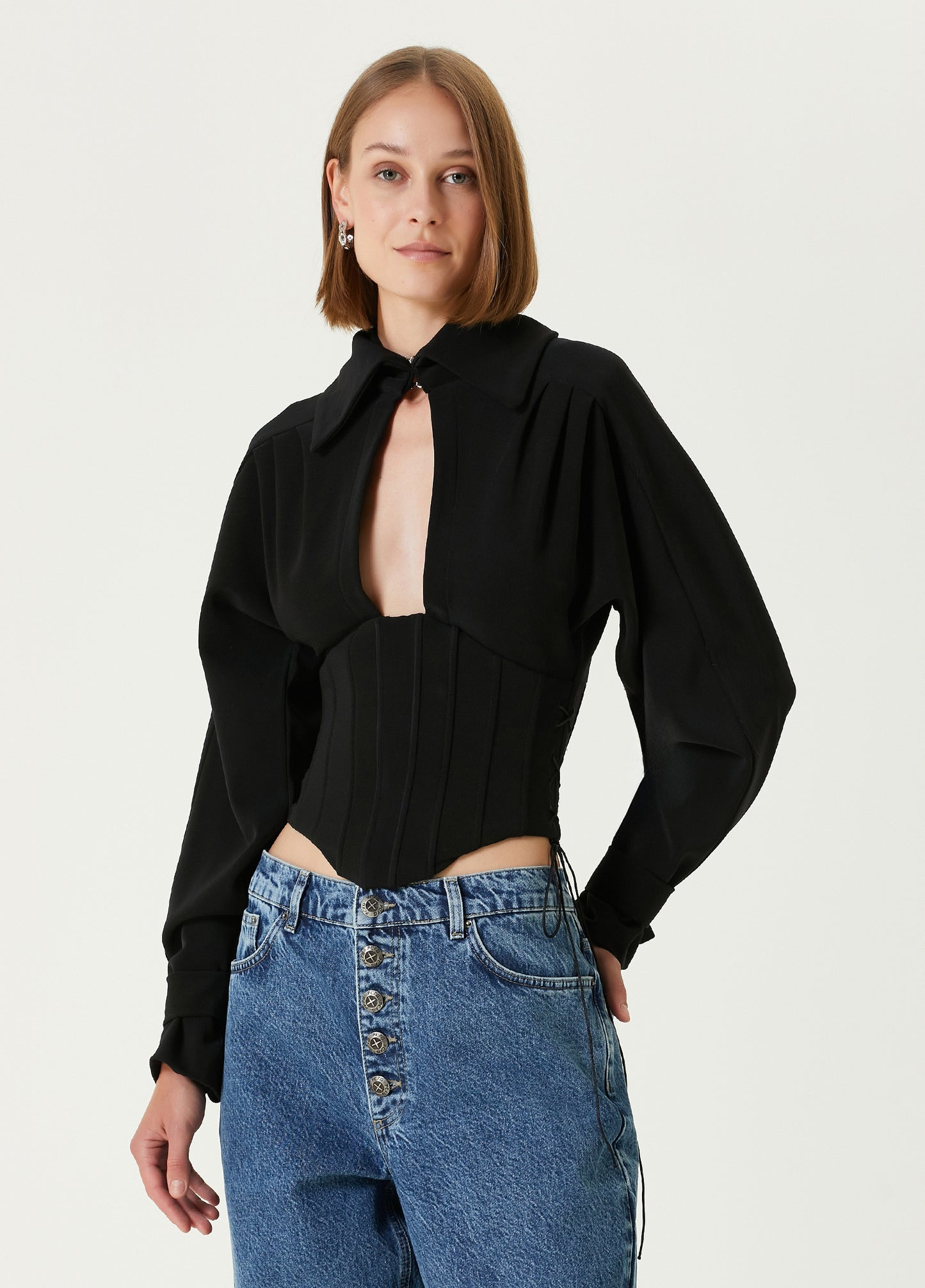 Your *itch Korse Detaylı Blazer Bluz