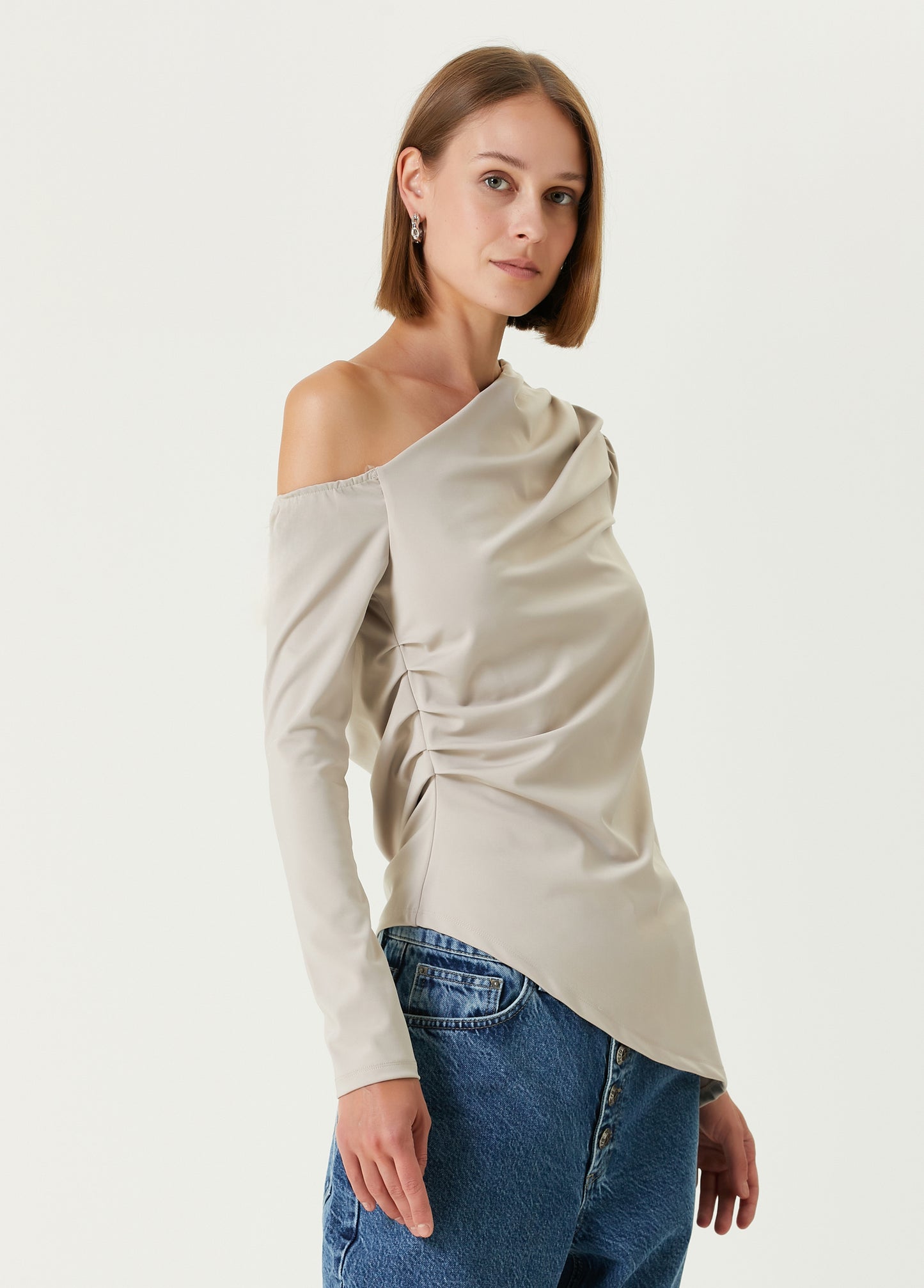 Your *itch Draped Long Sleeve Top