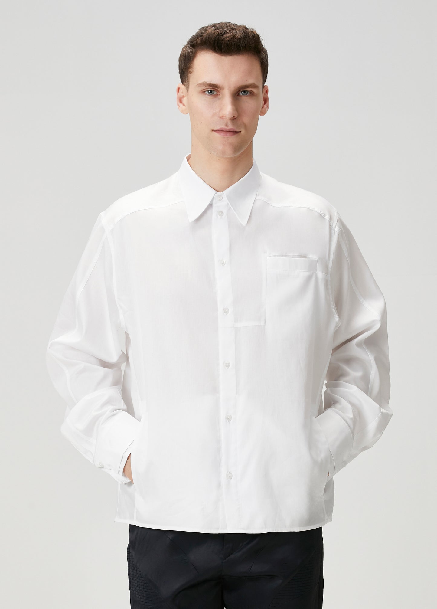 Day to Night in LA Woven Shirt With Double Cuff