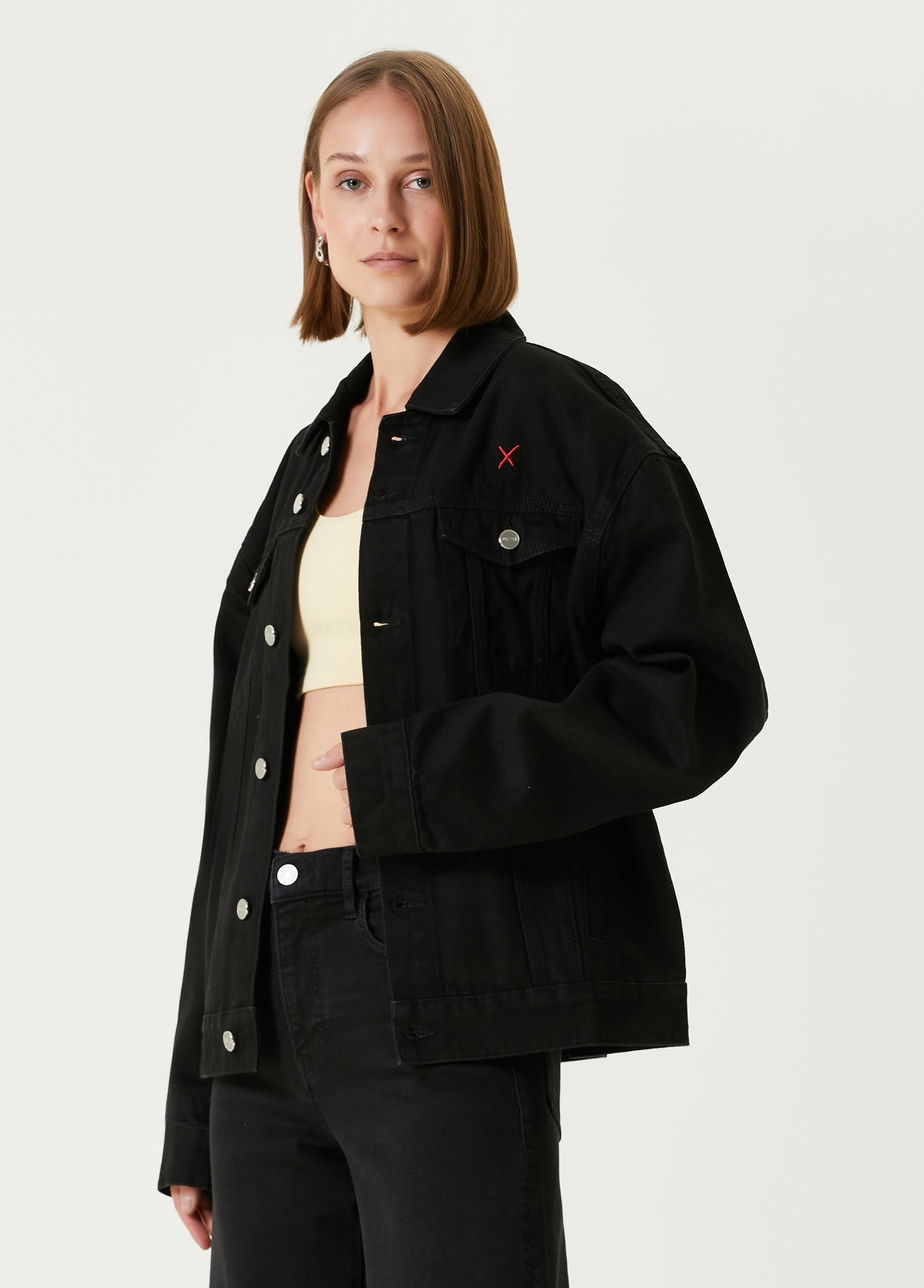 Boomerang Logolu Denim Ceket