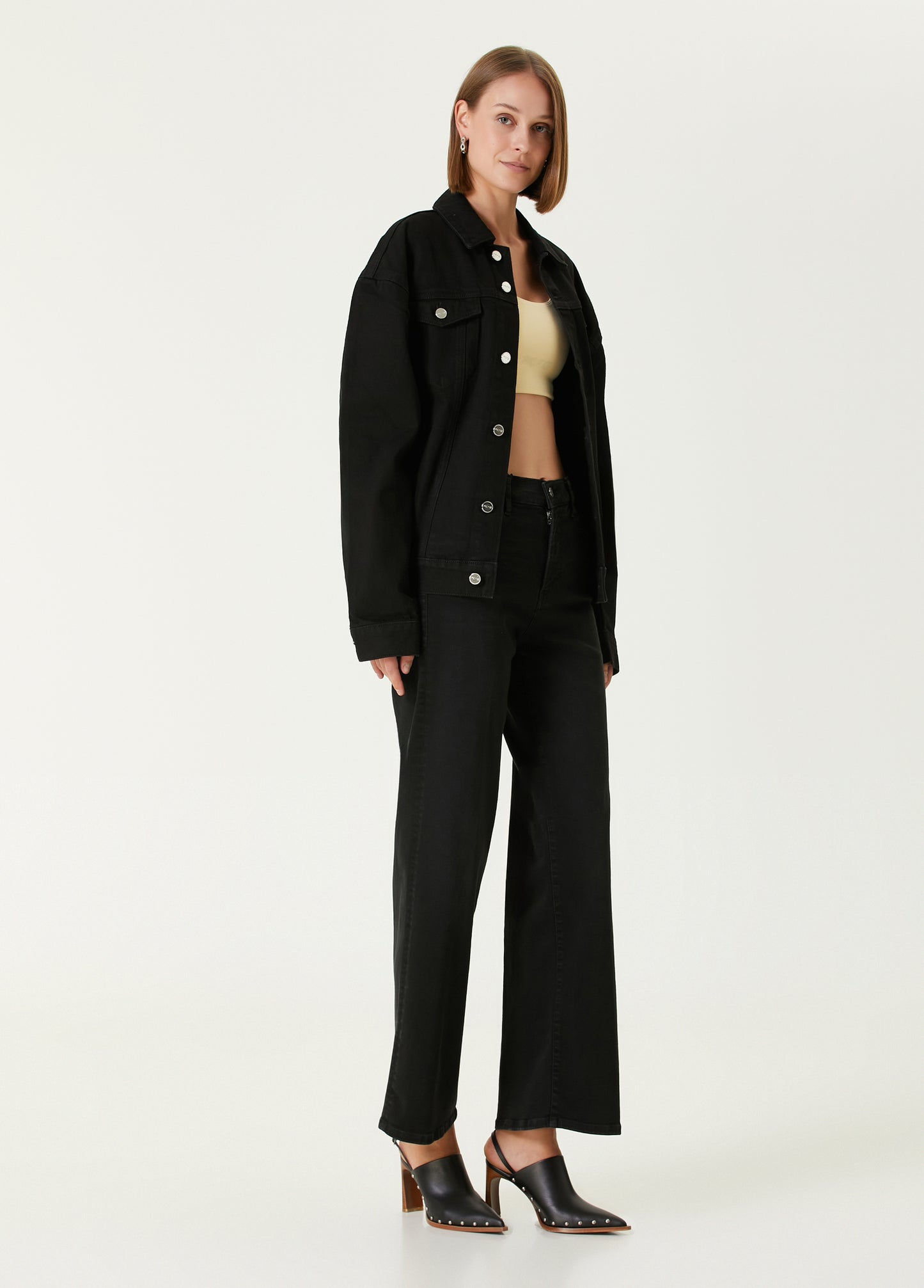 Boomerang Logolu Denim Ceket