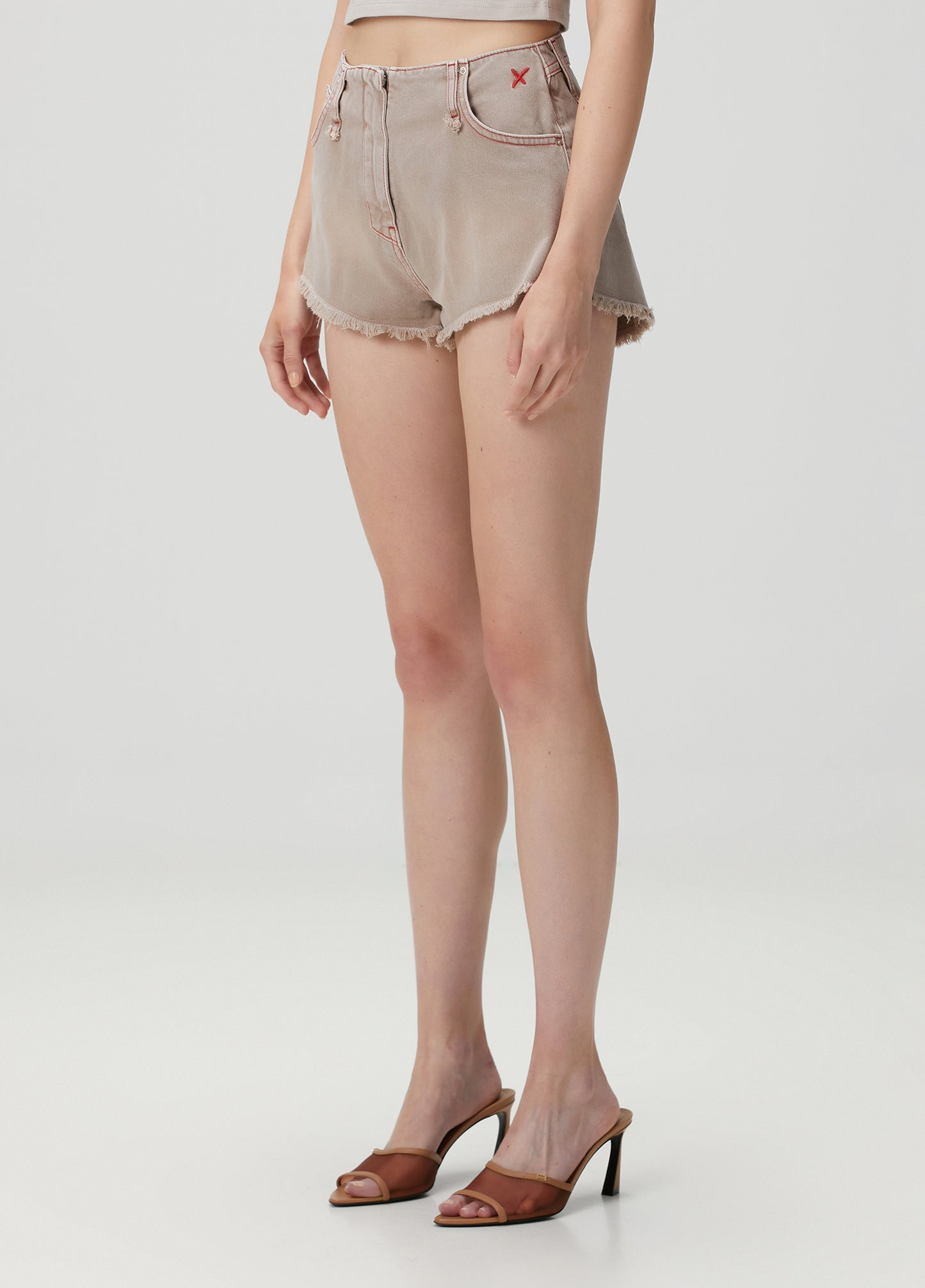 Day to Night in LA Faded Super Mini Short