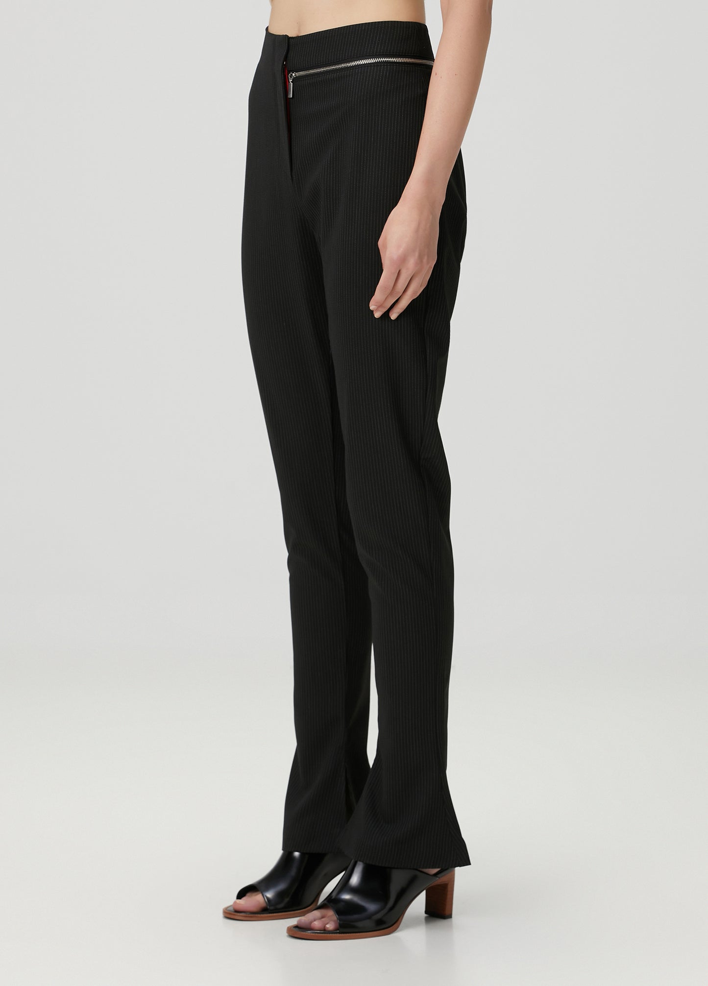 Day To Night In La Zip Detail Skinny Flare Pant