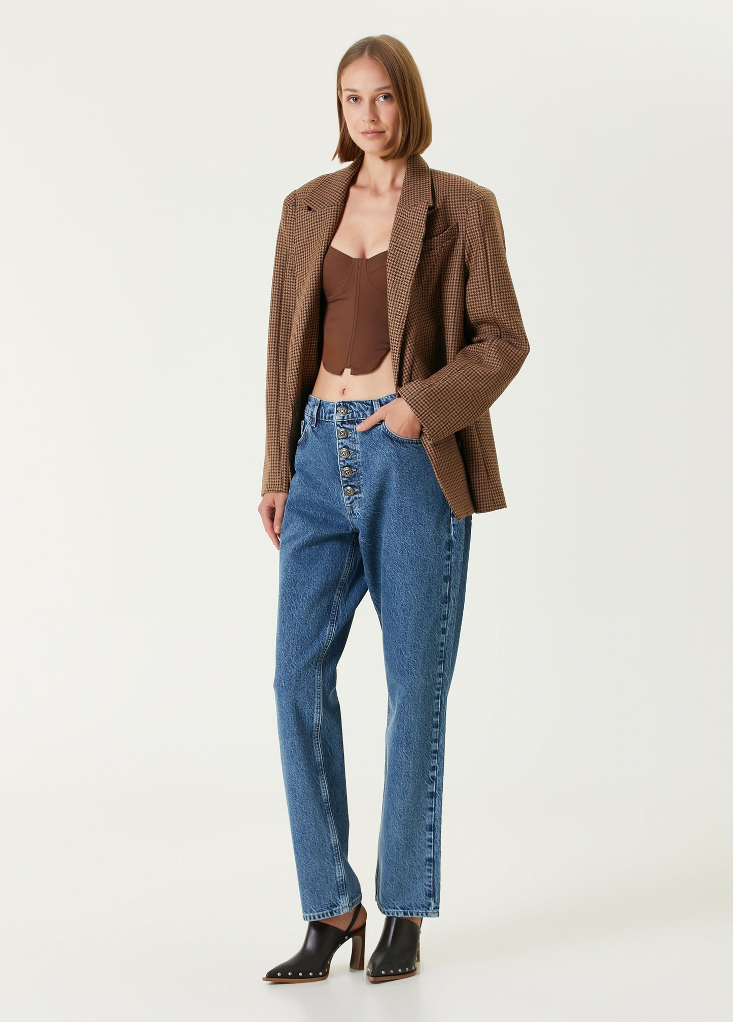 Boomerang Big Shoulder Blazer