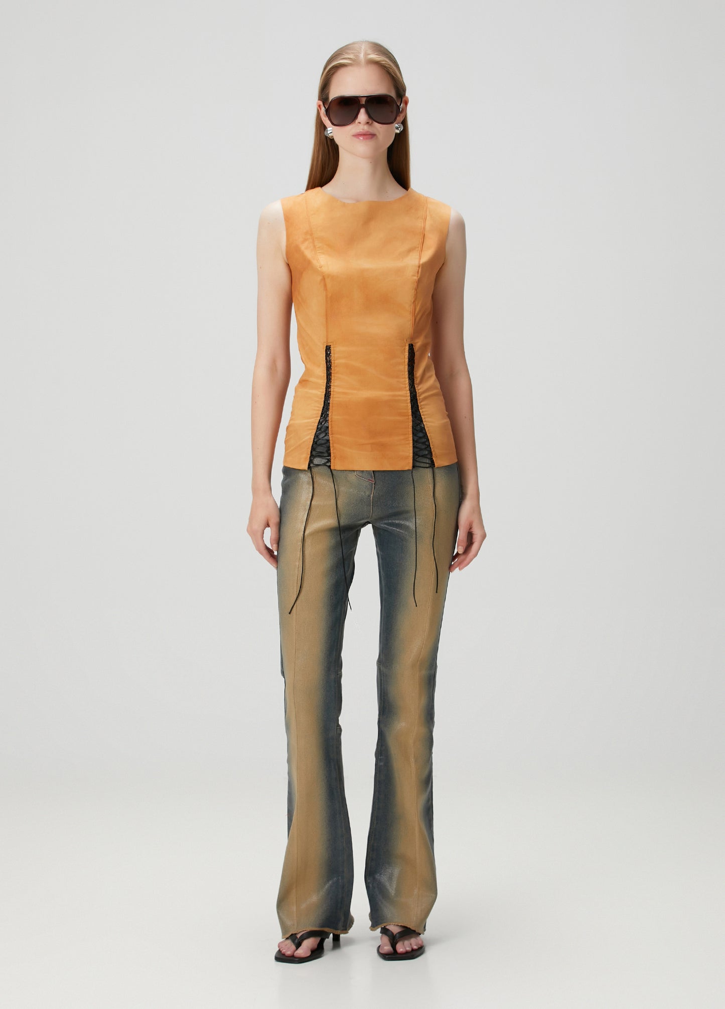 Day to Night in LA Yırtmaç Detaylı Üst