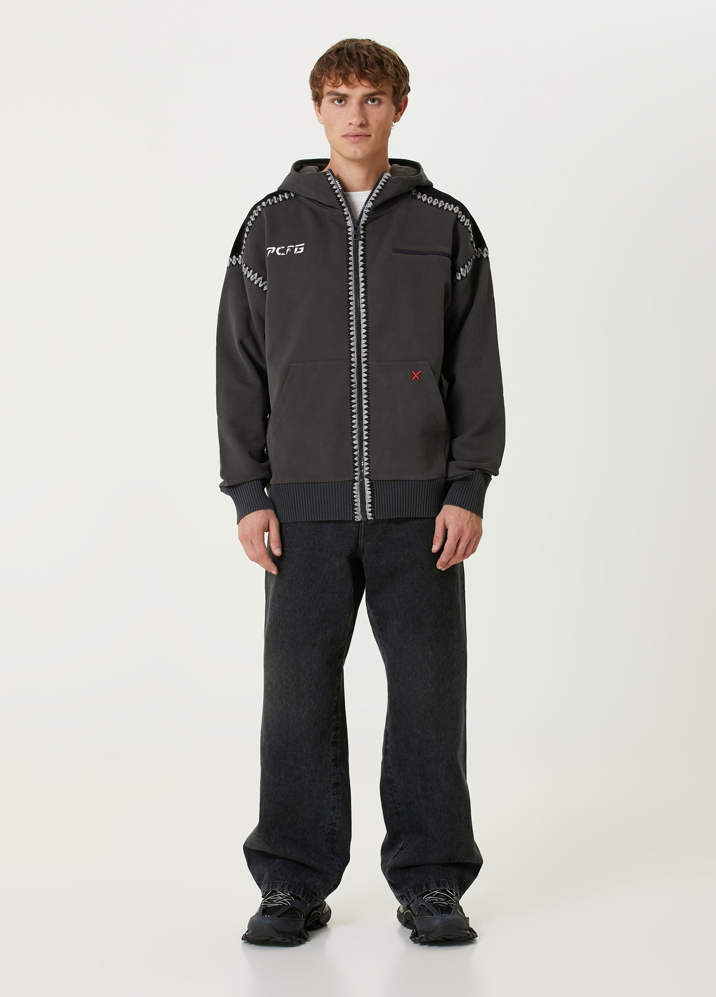 Boomerang Crochet Zip Up Hoodie