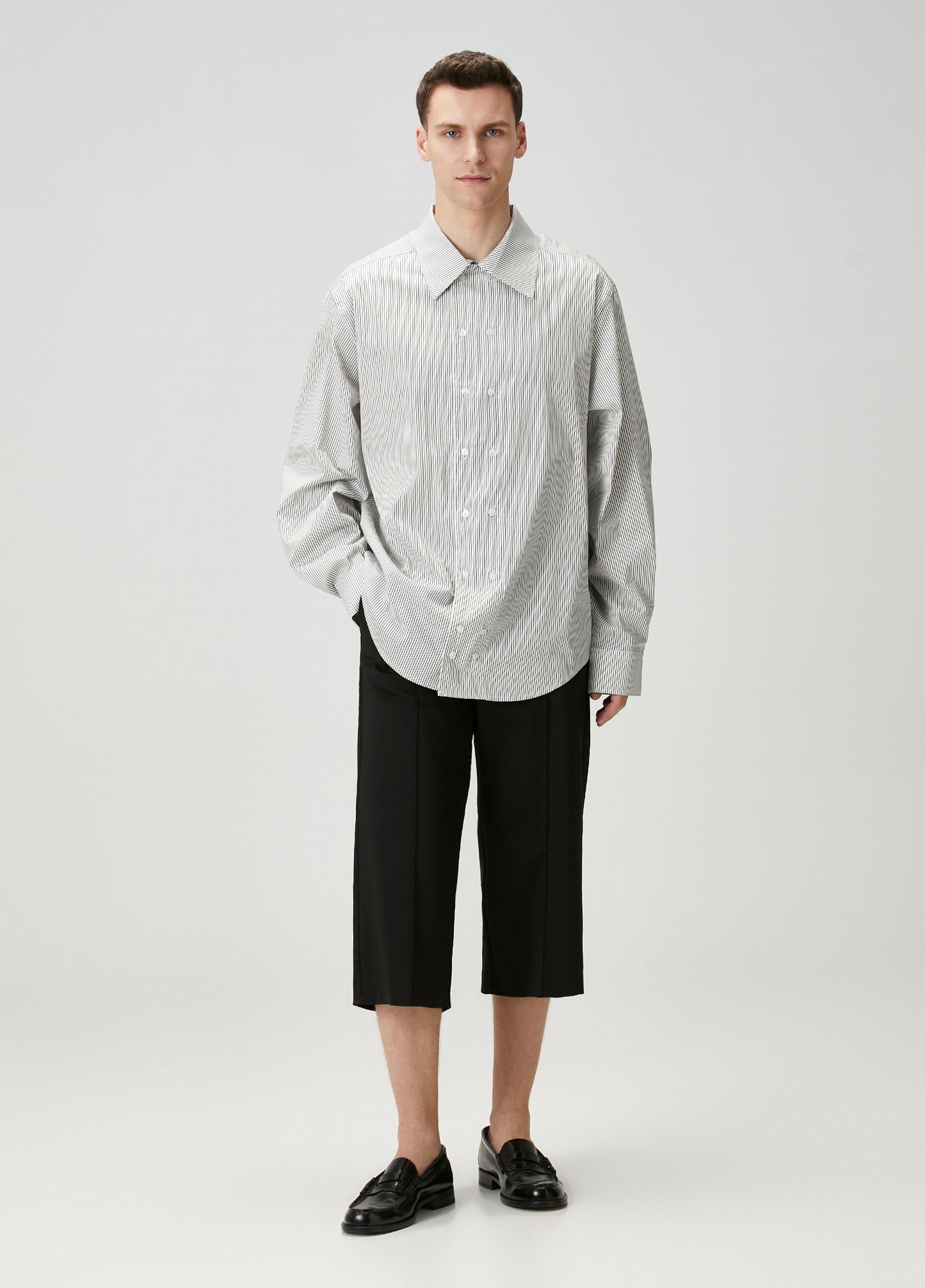 Day to Night in LA Çizgili Dokuma Gömlek