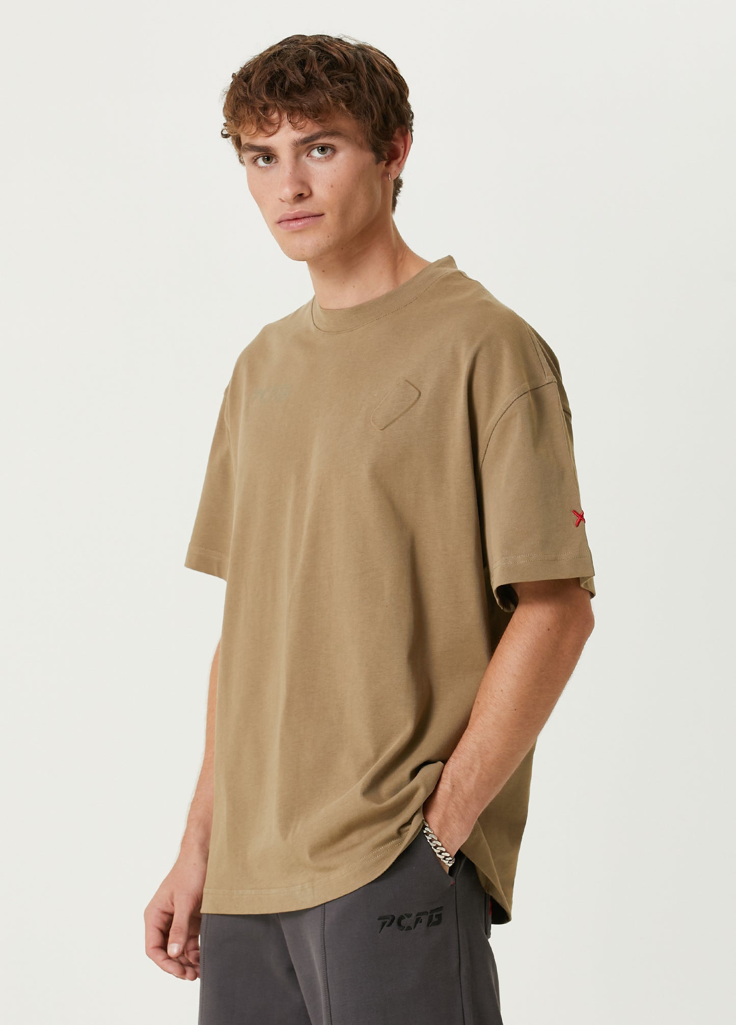Boomerang Oversized Tee With Emboss Detail
