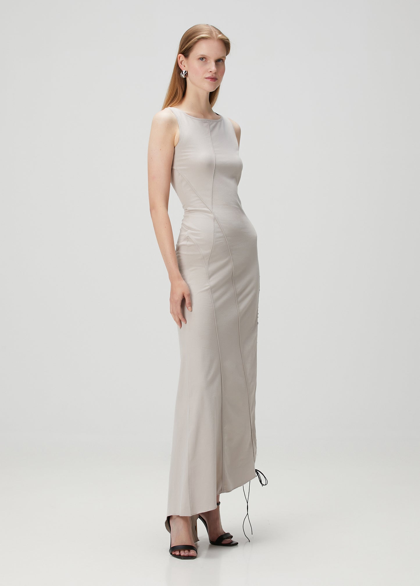 Day to Night in LA Yırtmaç Detaylı Uzun Elbise