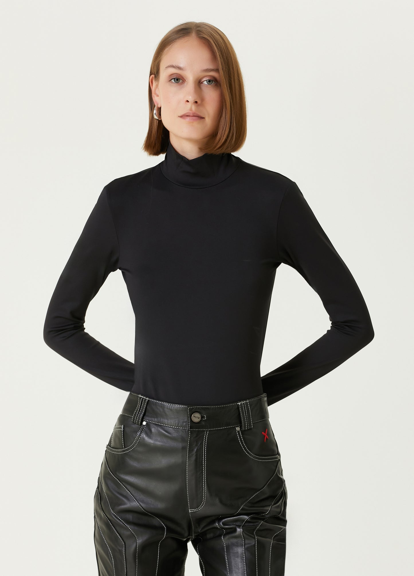 Boomerang Yüksek Yaka Bodysuit