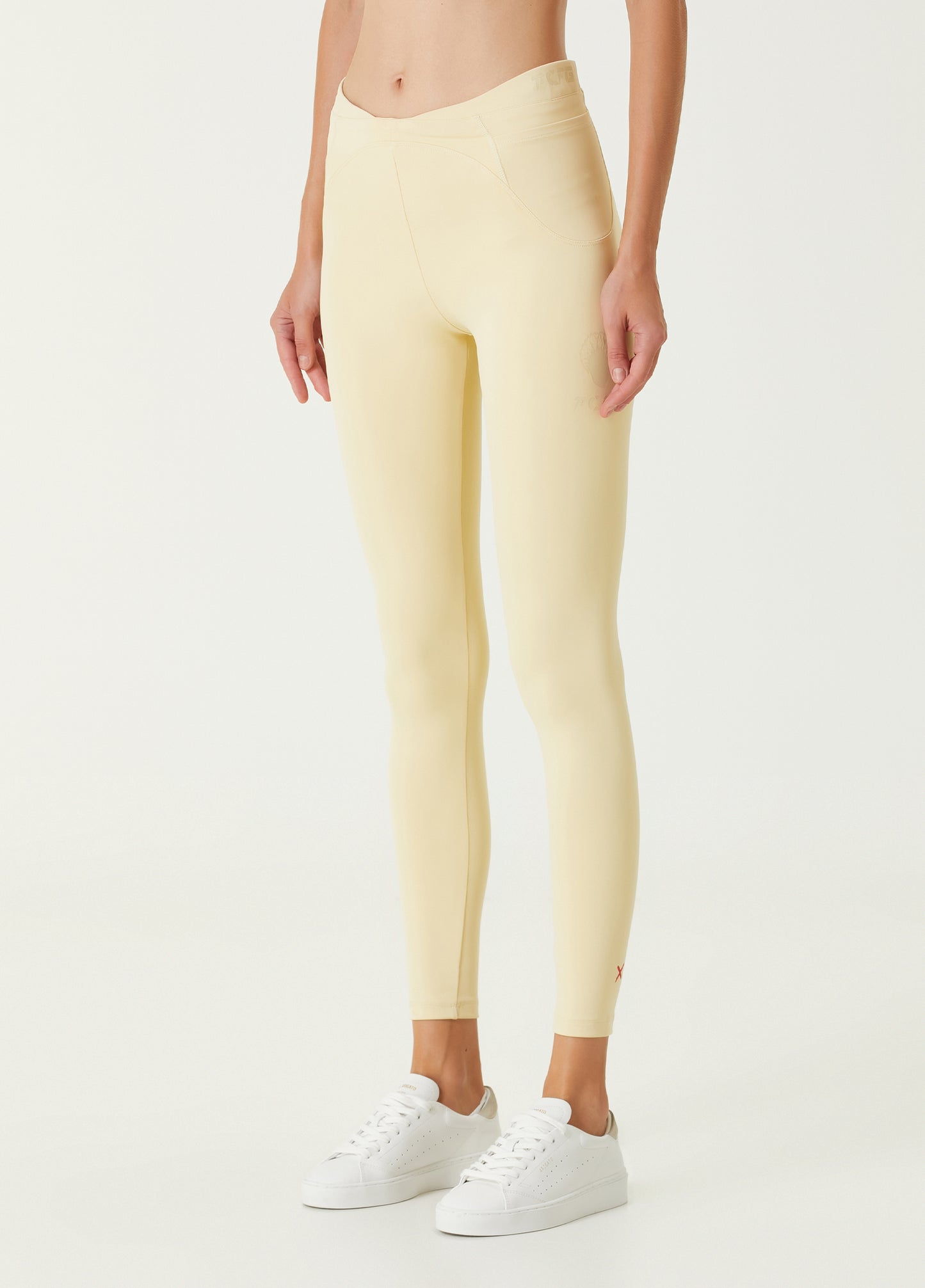 Boomerang Dikiş Desenli Spor Tayt