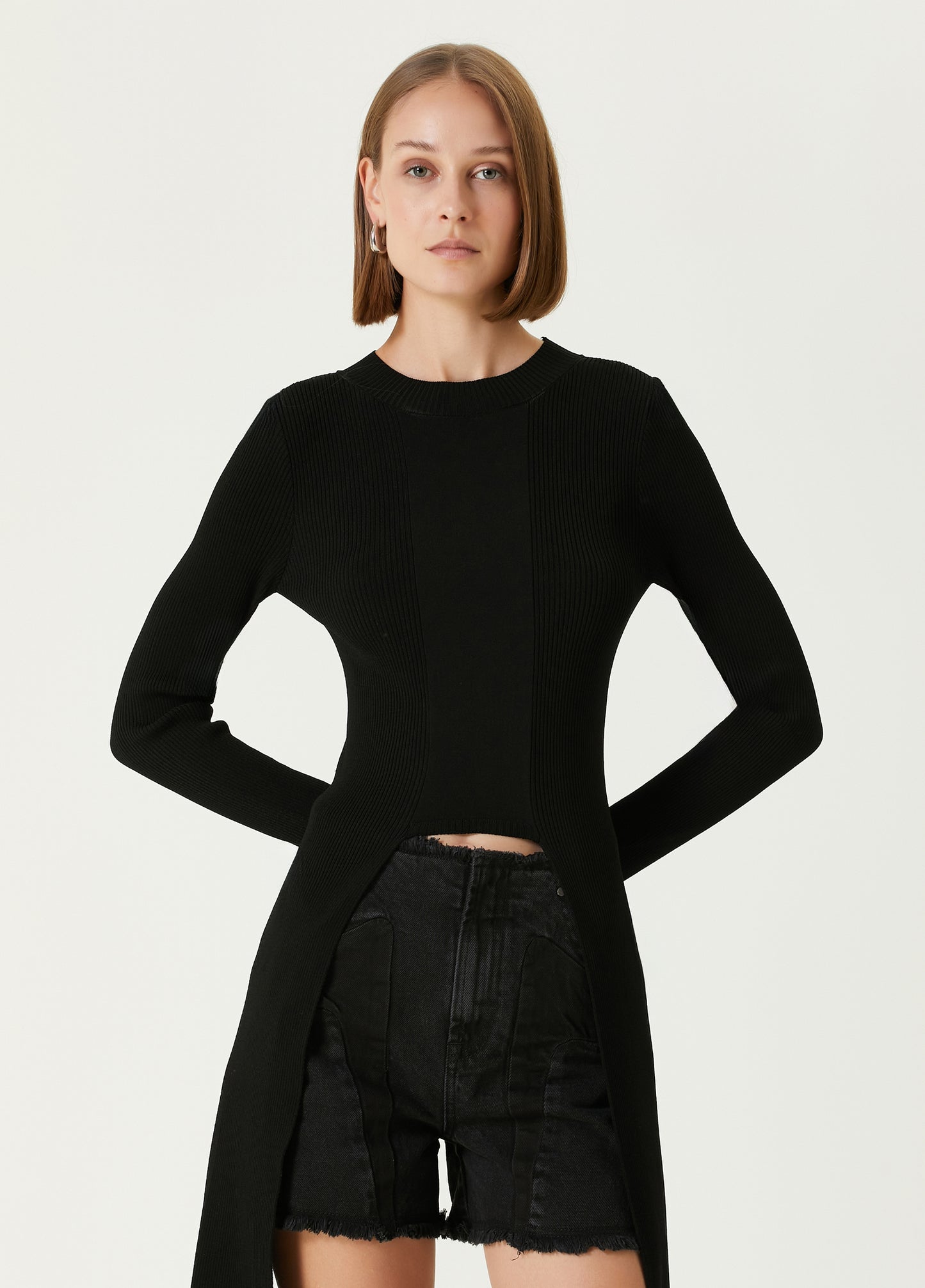 Your *itch Tailed Knit Top