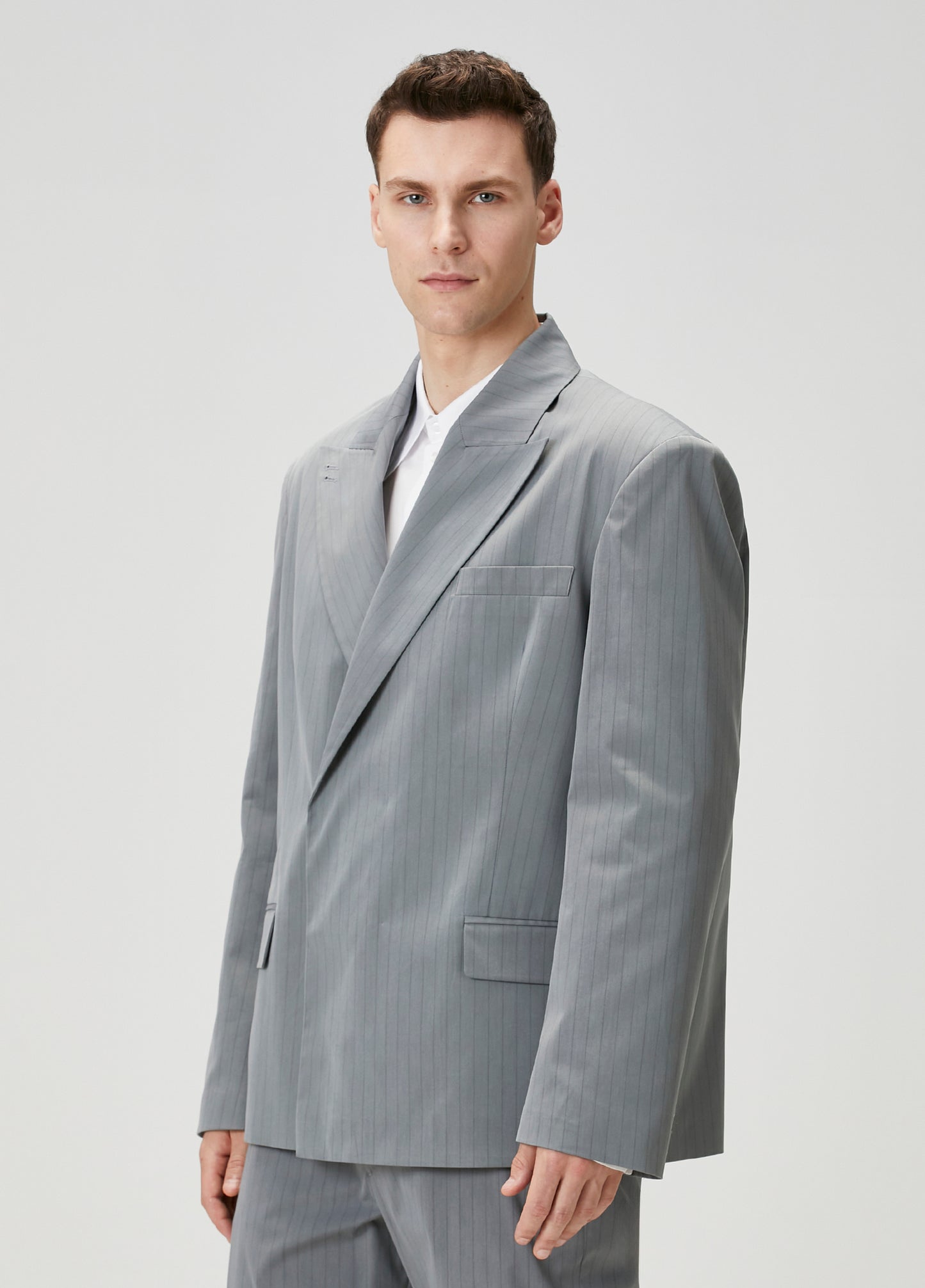 Day to Night in LA Çizgili Dokuma Blazer Ceket