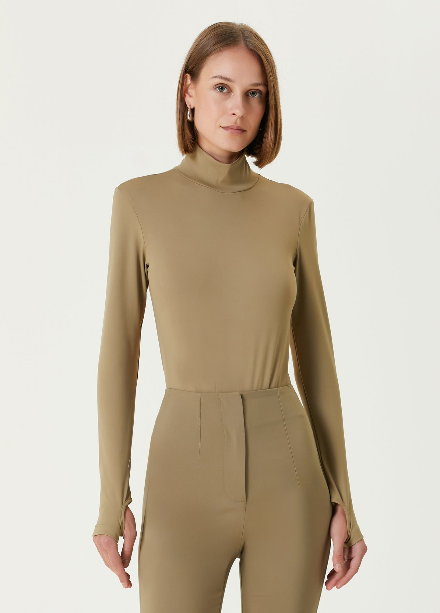 Boomerang Yüksek Yaka Bodysuit