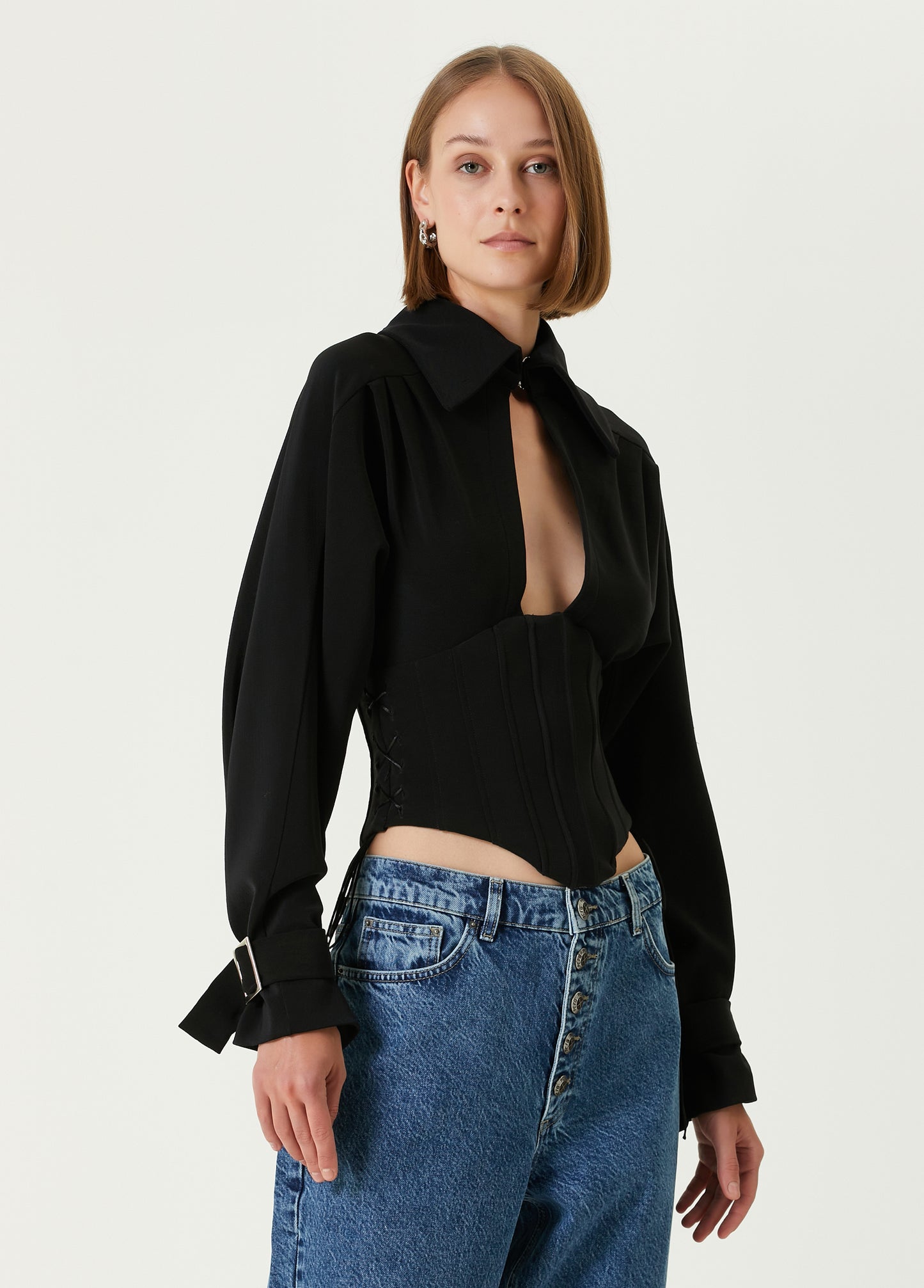 Your *itch Korse Detaylı Blazer Bluz