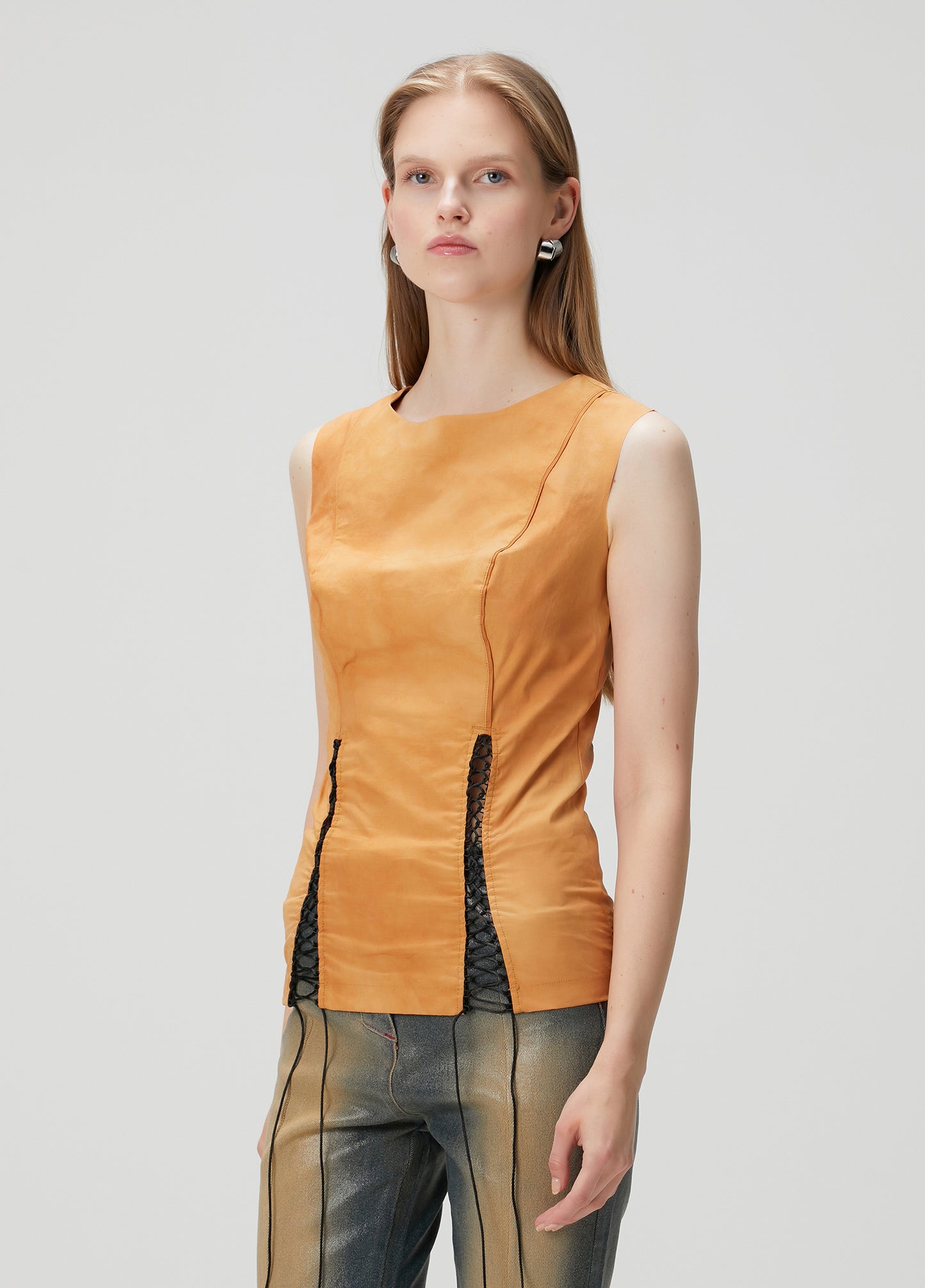 Day To Night In La Top With Slit Detail