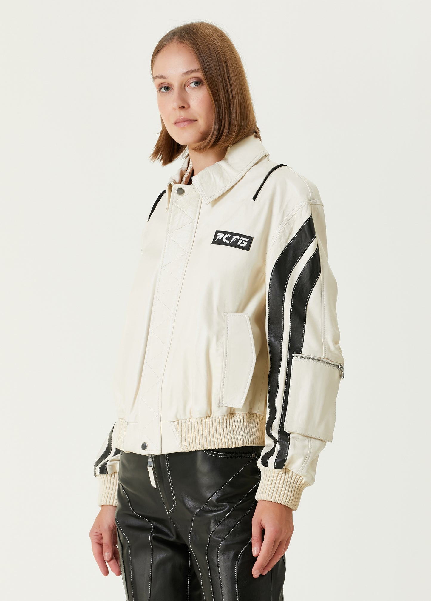 Boomerang Deri Biker Ceket