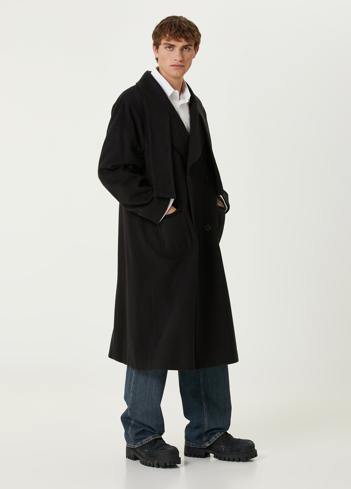 Boomerang Wool Long Coat