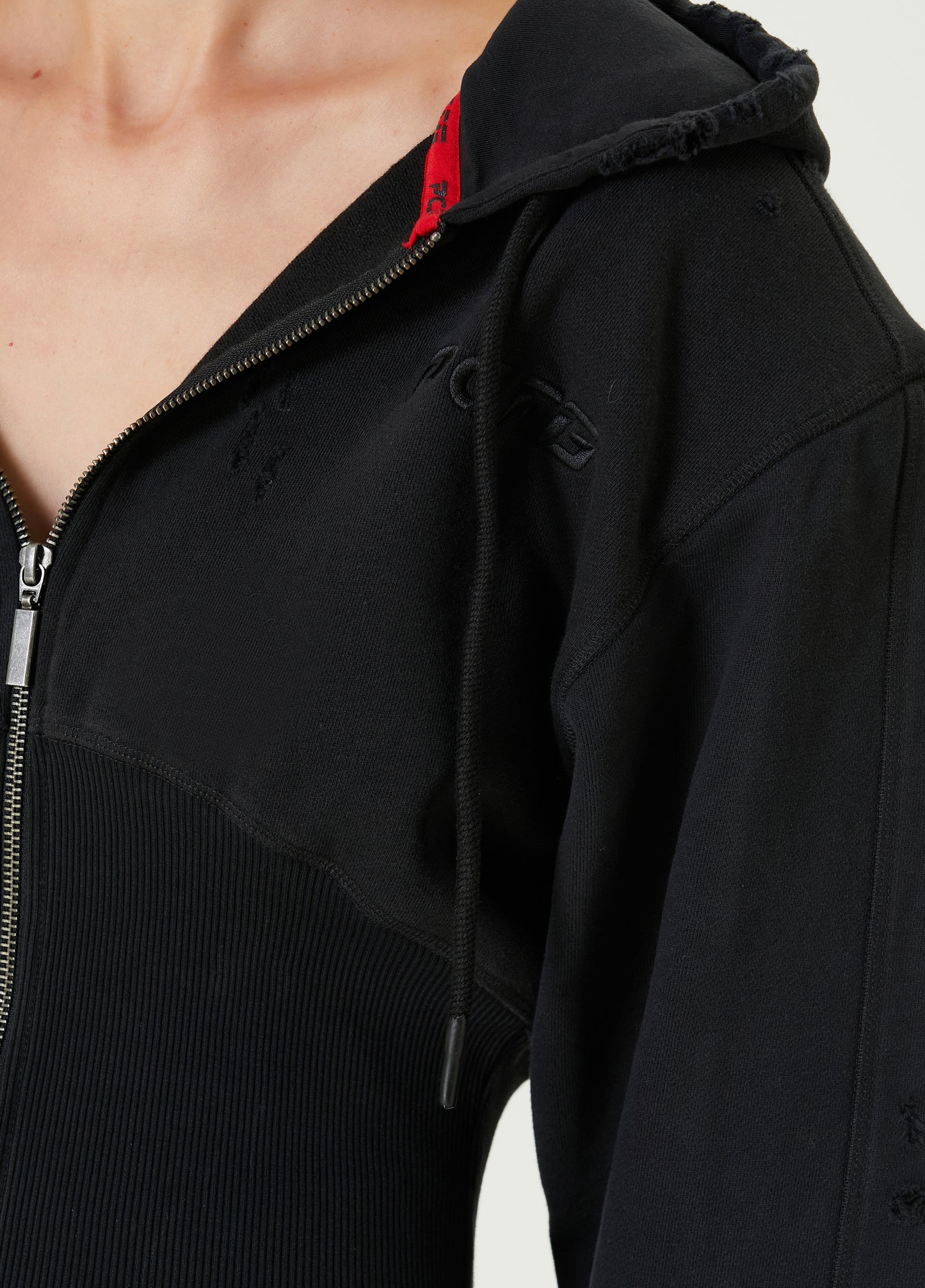 Your *itch Korse Detaylı Fermuarlı Hoodie