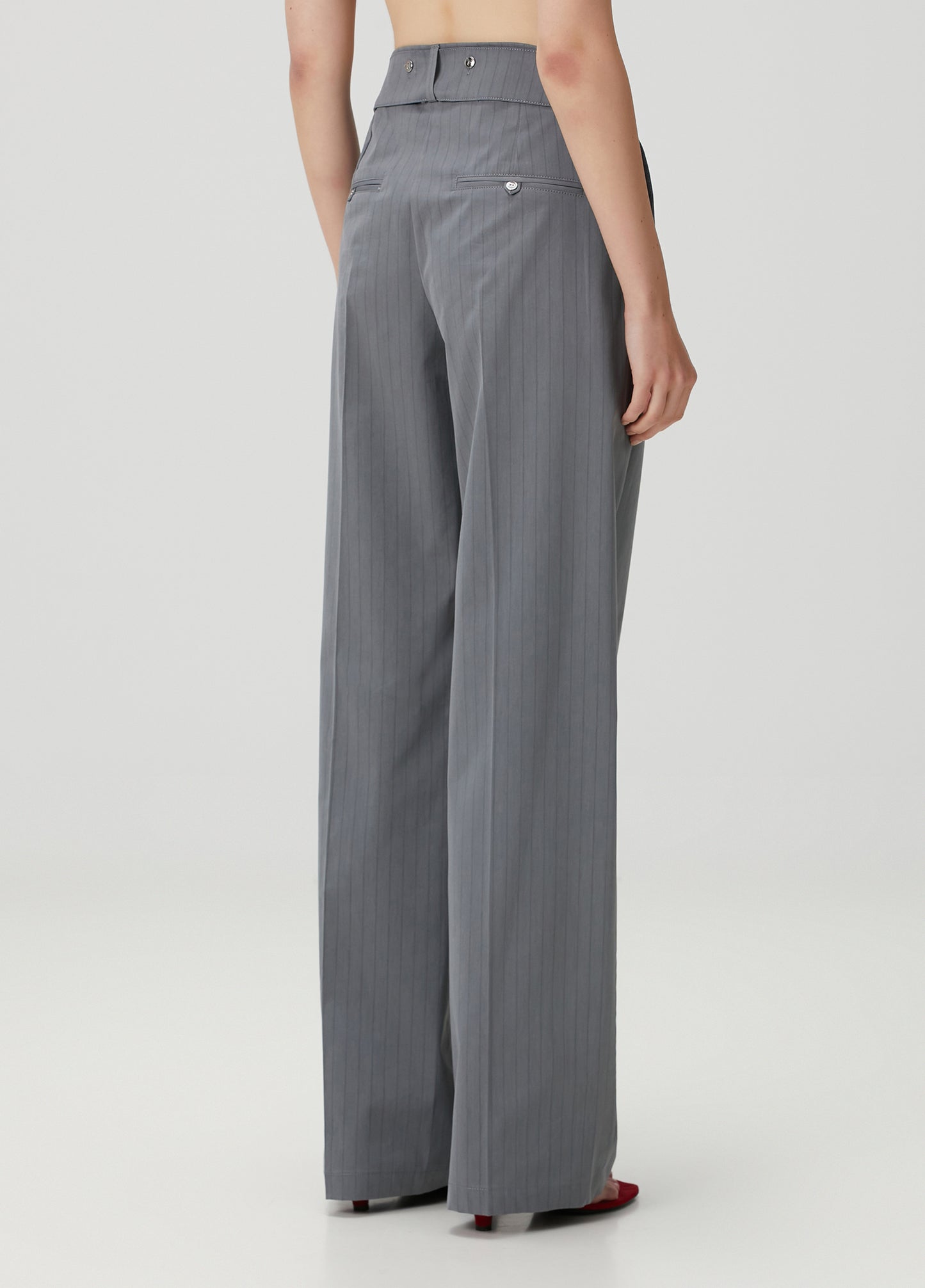 Day To Night In La Woven Pant With Metal Button