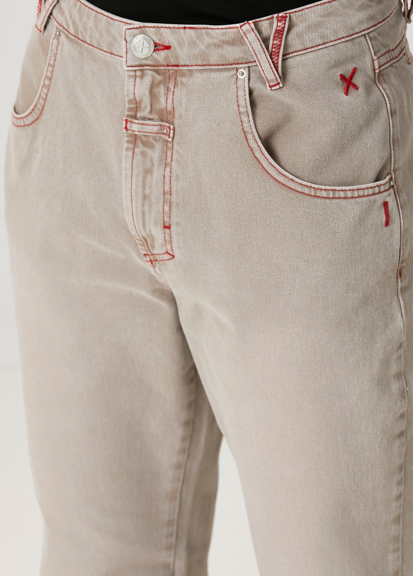 Day to Night in LA Soluk Görünümlü Denim Pantolon