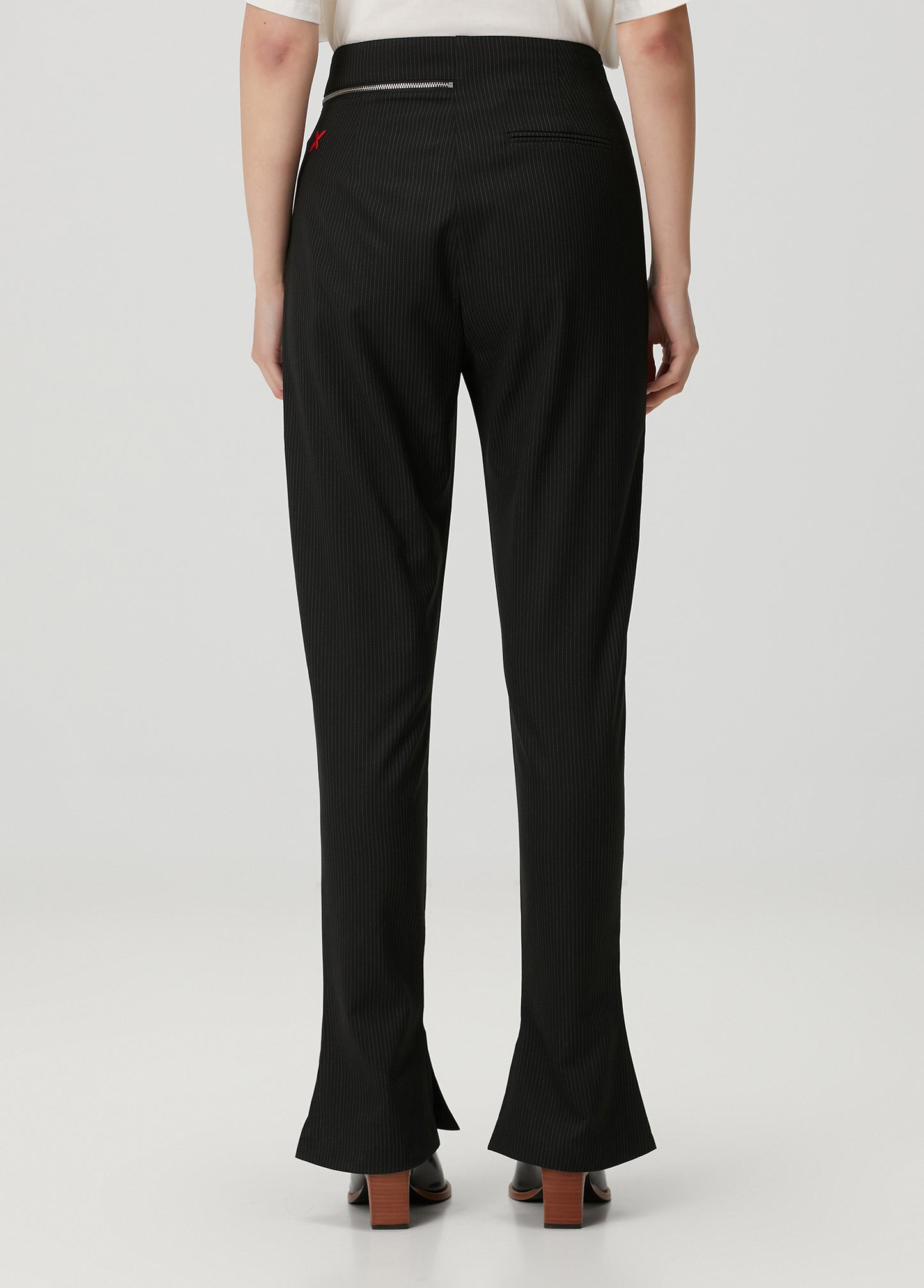 Day to Night in LA Fermuar Detaylı Skinny Flare Pantolon