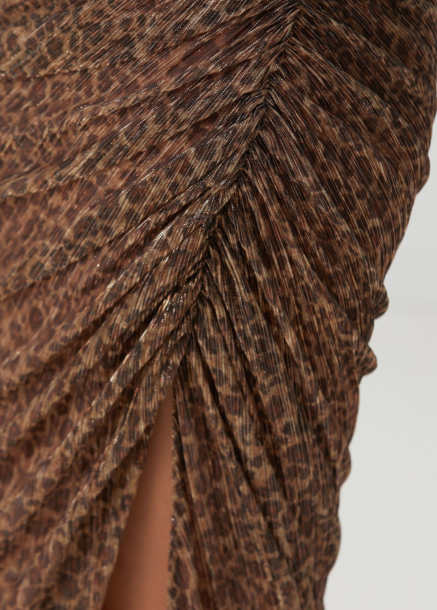 Euphoria Leopard Asymmetric Backless Dress