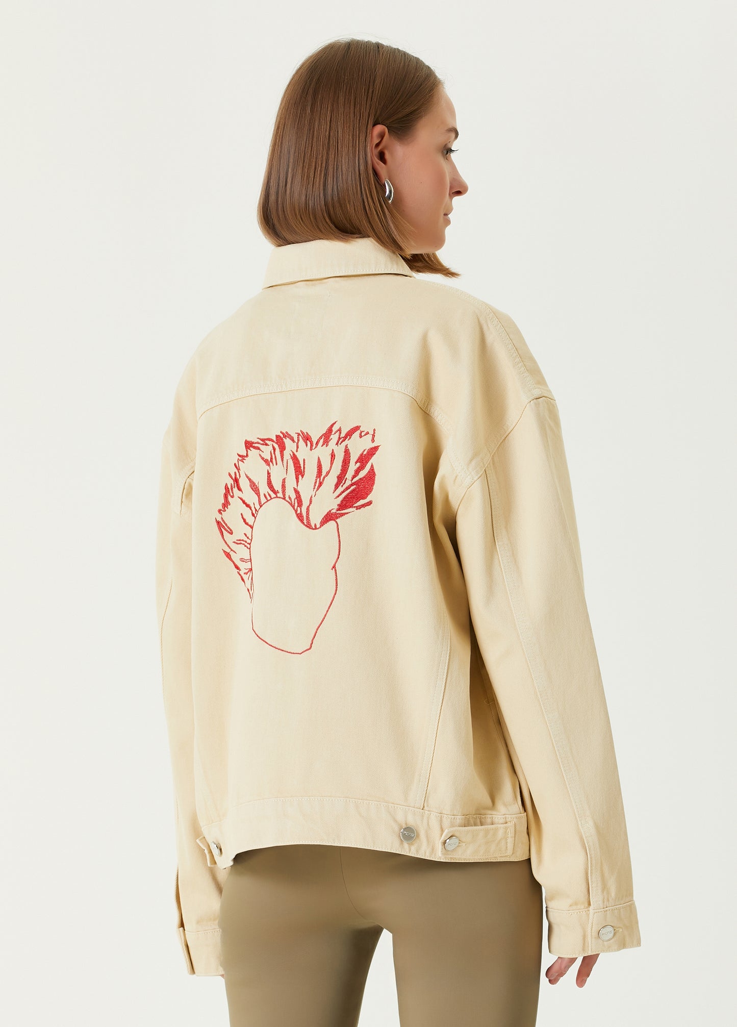 Boomerang Logolu Denim Ceket