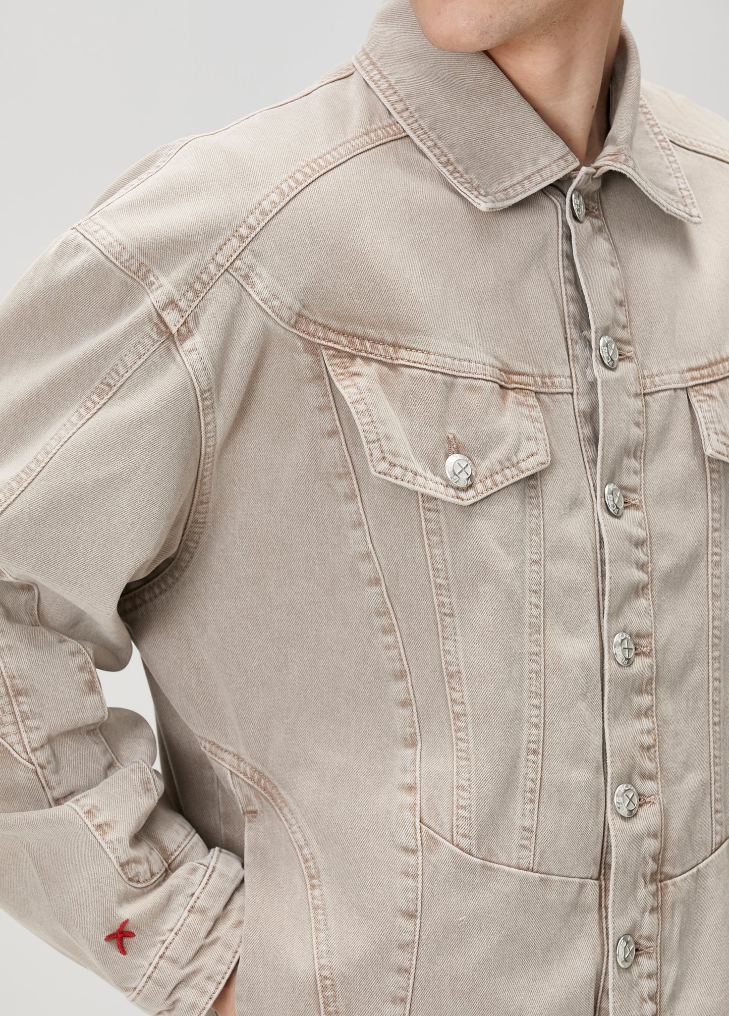 Day to Night in LA Soluk Görünümlü Denim Ceket