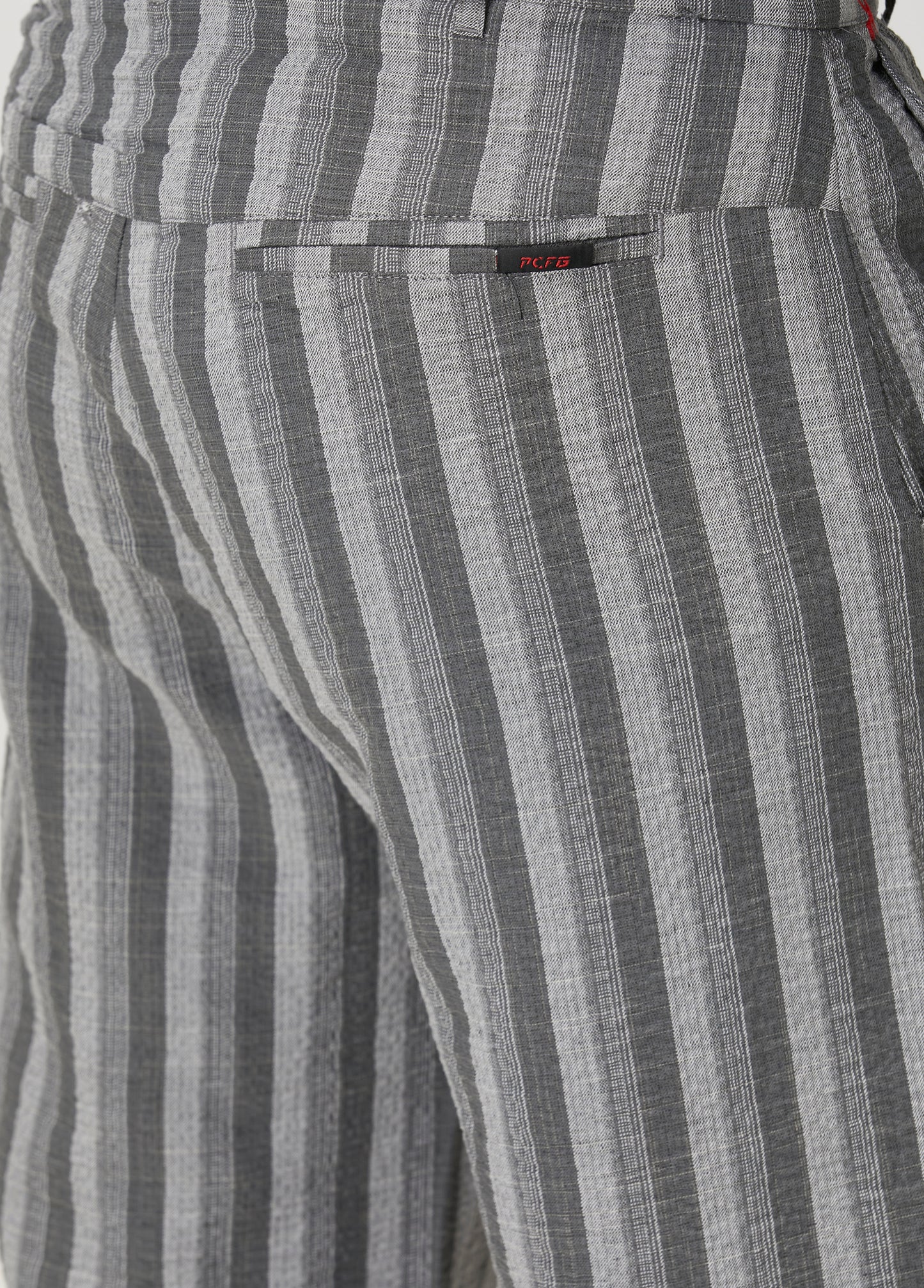 LINEN & COTTON BLEND CHECKED WOVEN SHORT