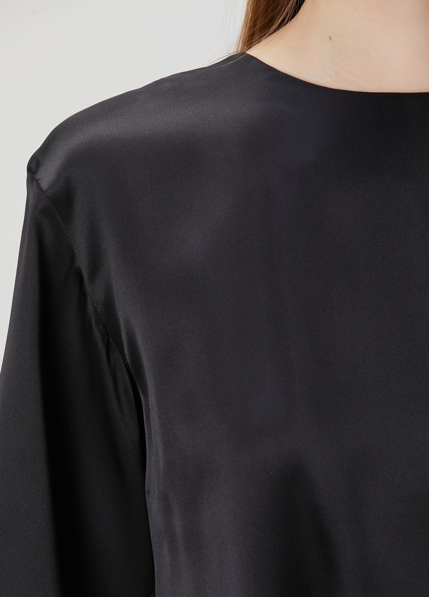 Day to Night in LA Oversize İpek Kısa Bluz