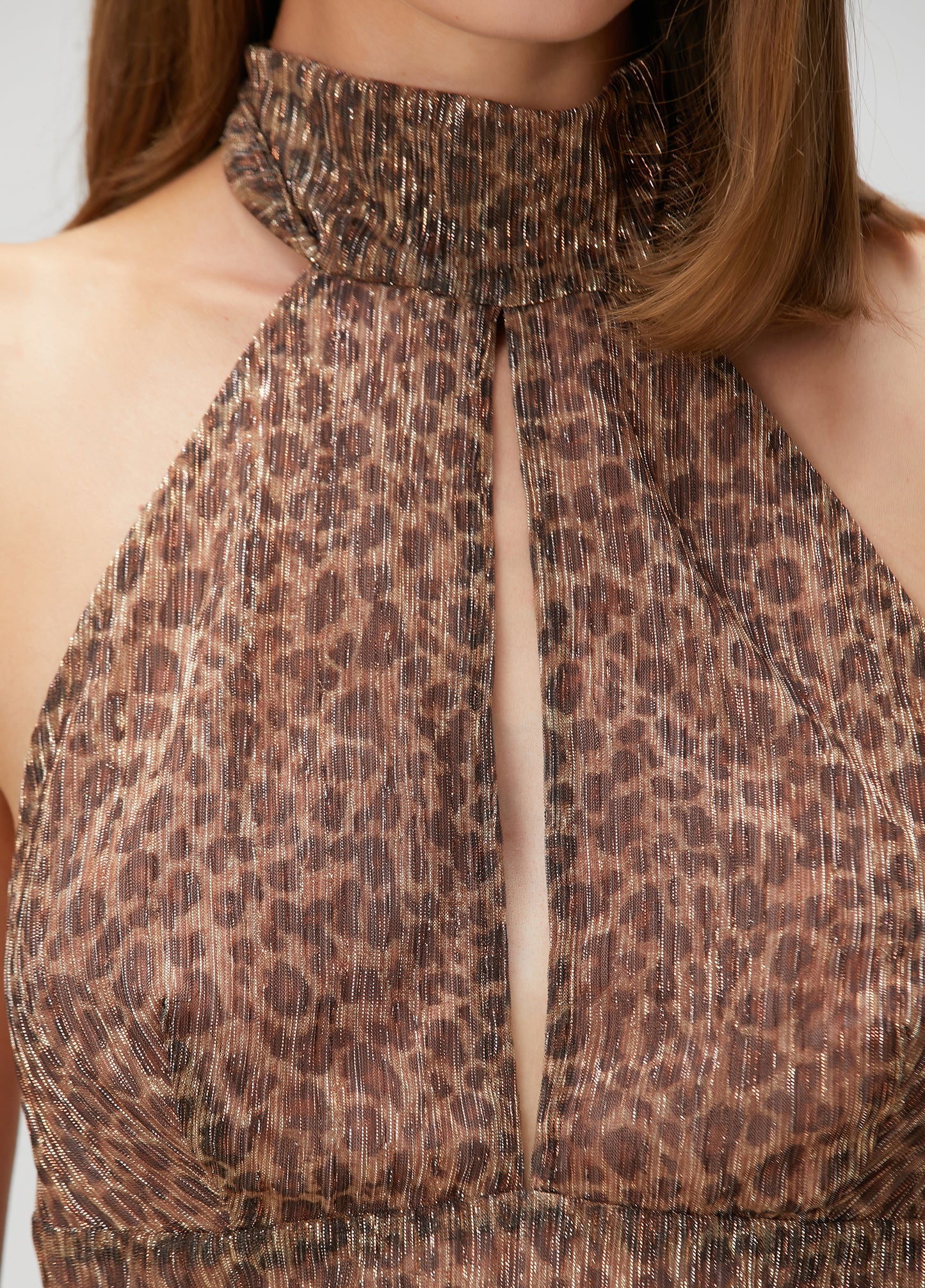 Euphoria Leopard Cut-Out Mini Dress