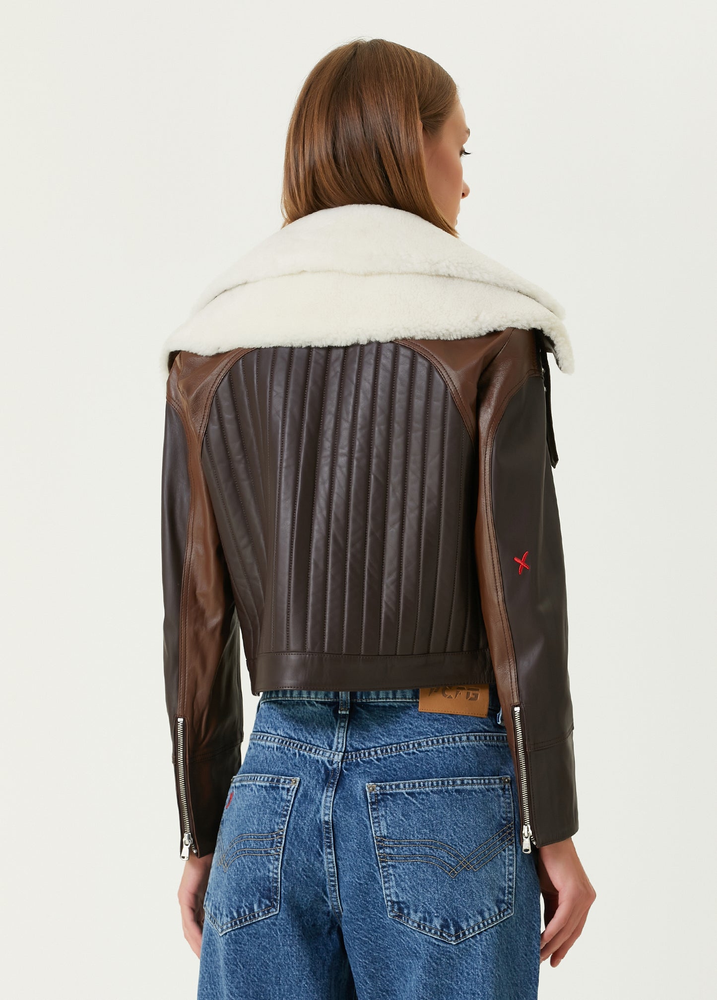 Boomerang Çift Yaka Deri Ceket